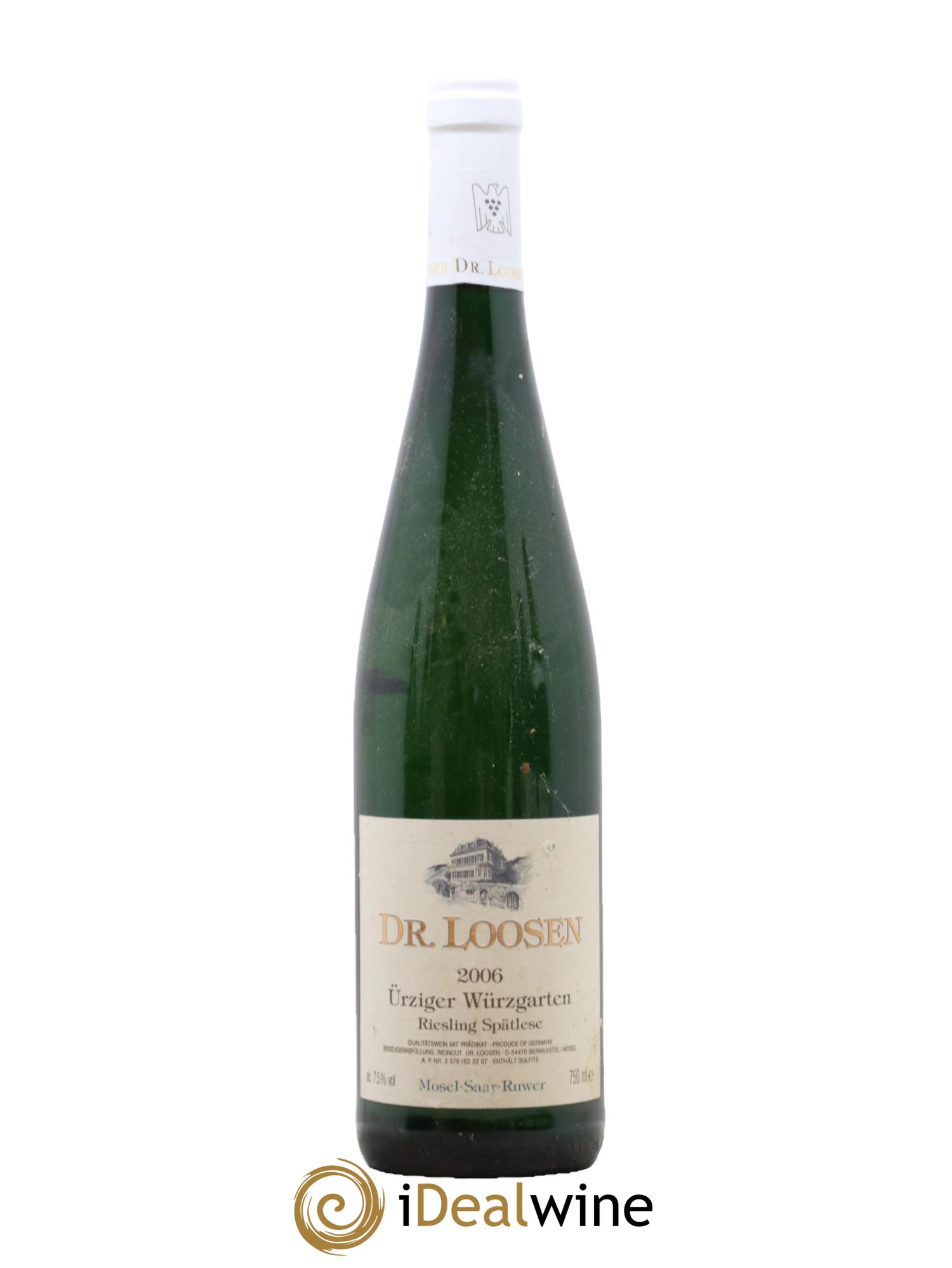 Allemagne Riesling Spatlese Urziger Wurzgarten Dr Loosen 2006 - Lot de 1 bouteille - 0