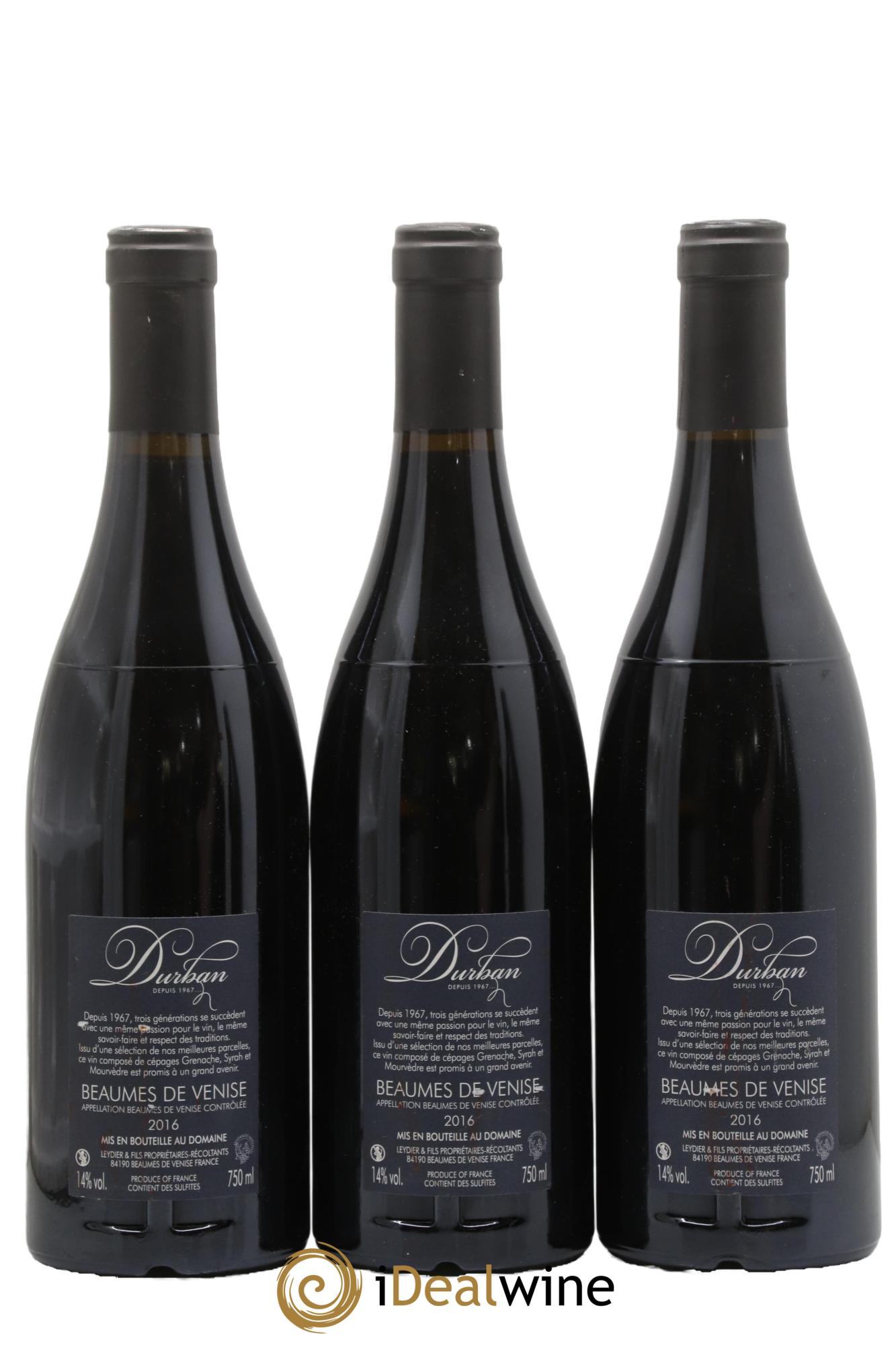Beaumes-de-Venise Esprit De Famille Durband 2016 - Lot of 3 bottles - 1