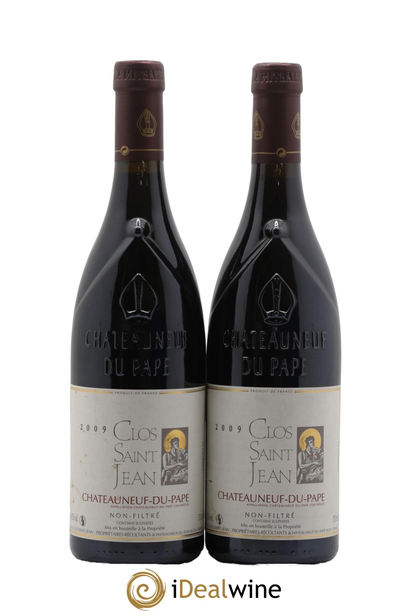 Châteauneuf-du-Pape Clos Saint-Jean Pascal et Vincent Maurel 2009 - Posten von 2 Flaschen - 0