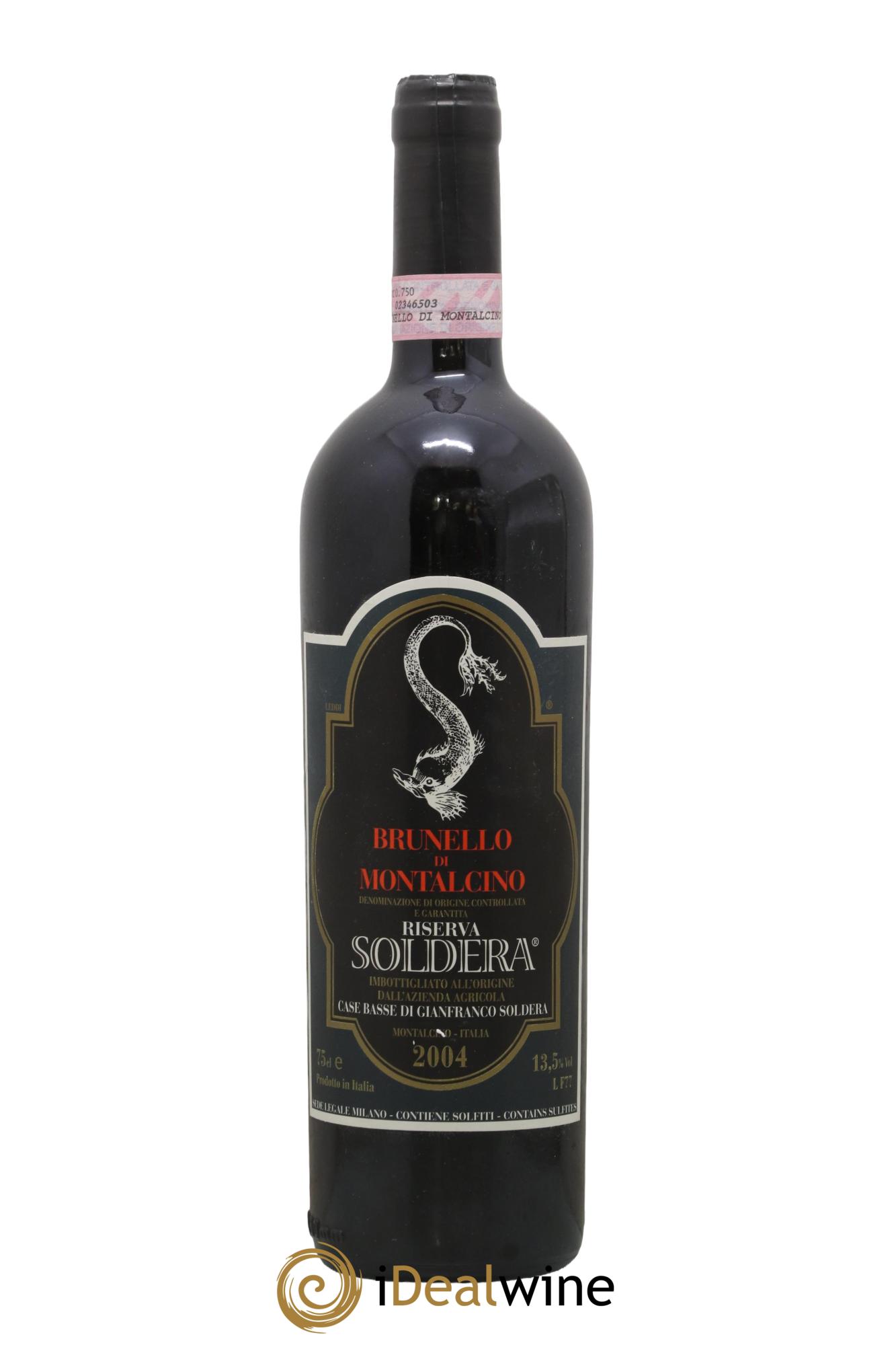 Brunello di Montalcino DOCG Riserva Soldera Case Basse - Gianfranco Soldera 2004 - Lot de 1 bouteille - 0