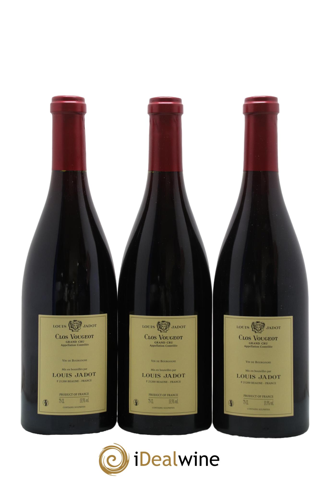 Clos de Vougeot Grand Cru Louis Jadot (Domaine) 2010 - Lotto di 3 bottiglie - 1