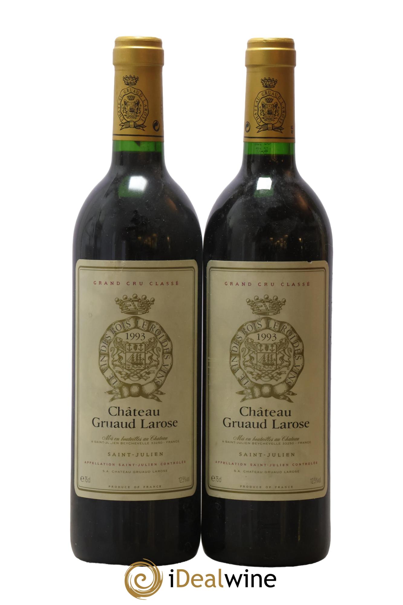 Château Gruaud Larose 2ème Grand Cru Classé 1993 - Posten von 2 Flaschen - 0