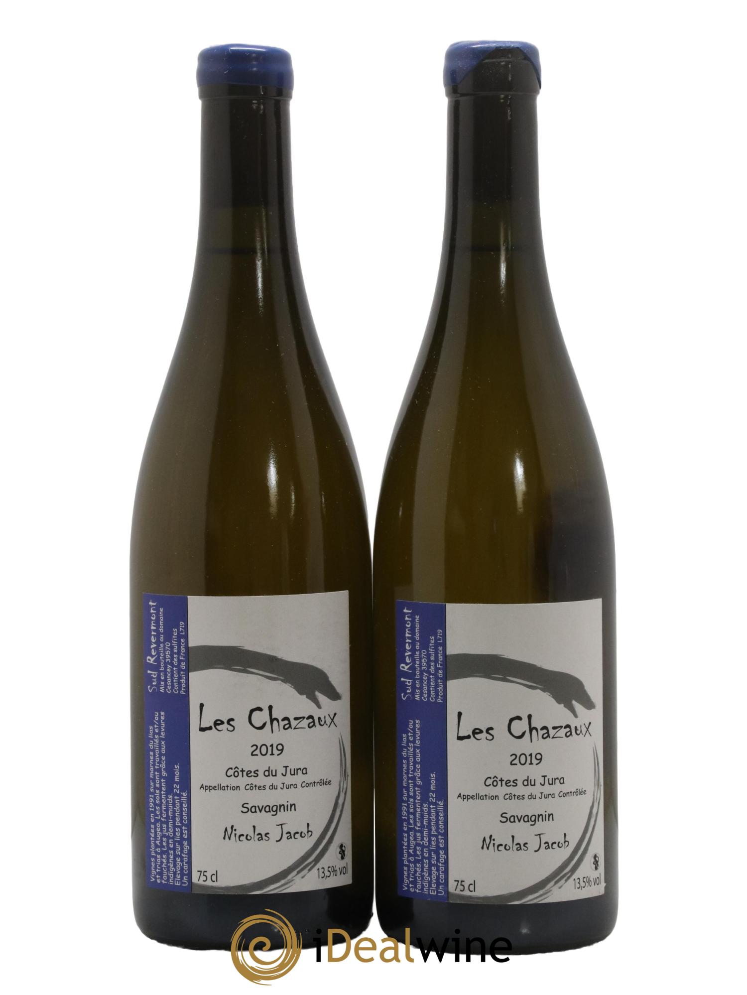 Côtes du Jura Savagnin Les Chazaux Nicolas Jacob 2019 - Lot de 2 bouteilles - 0