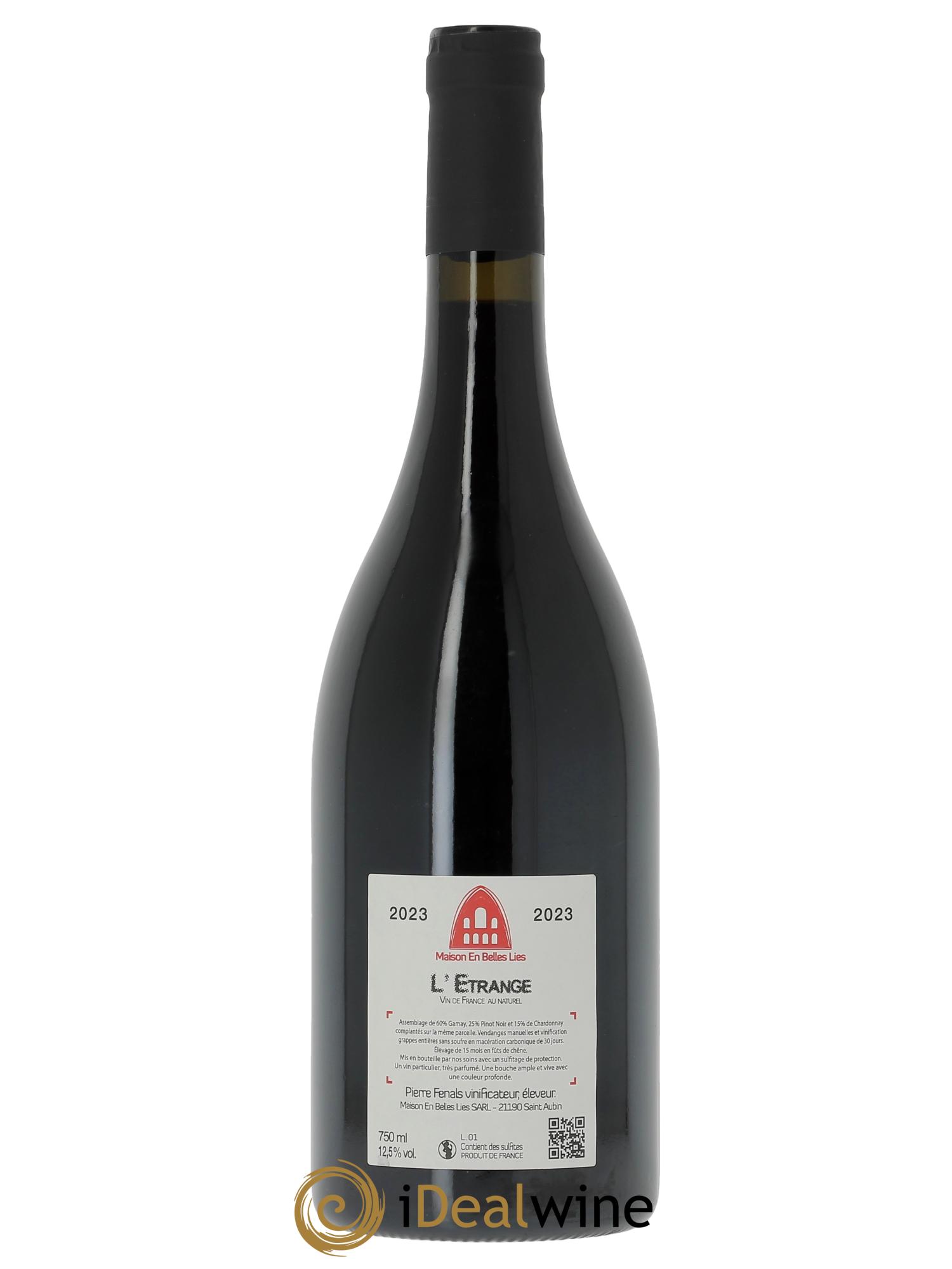 Vin de France L'Etrange Maison En Belles Lies  2023 - Posten von 1 Flasche - 1