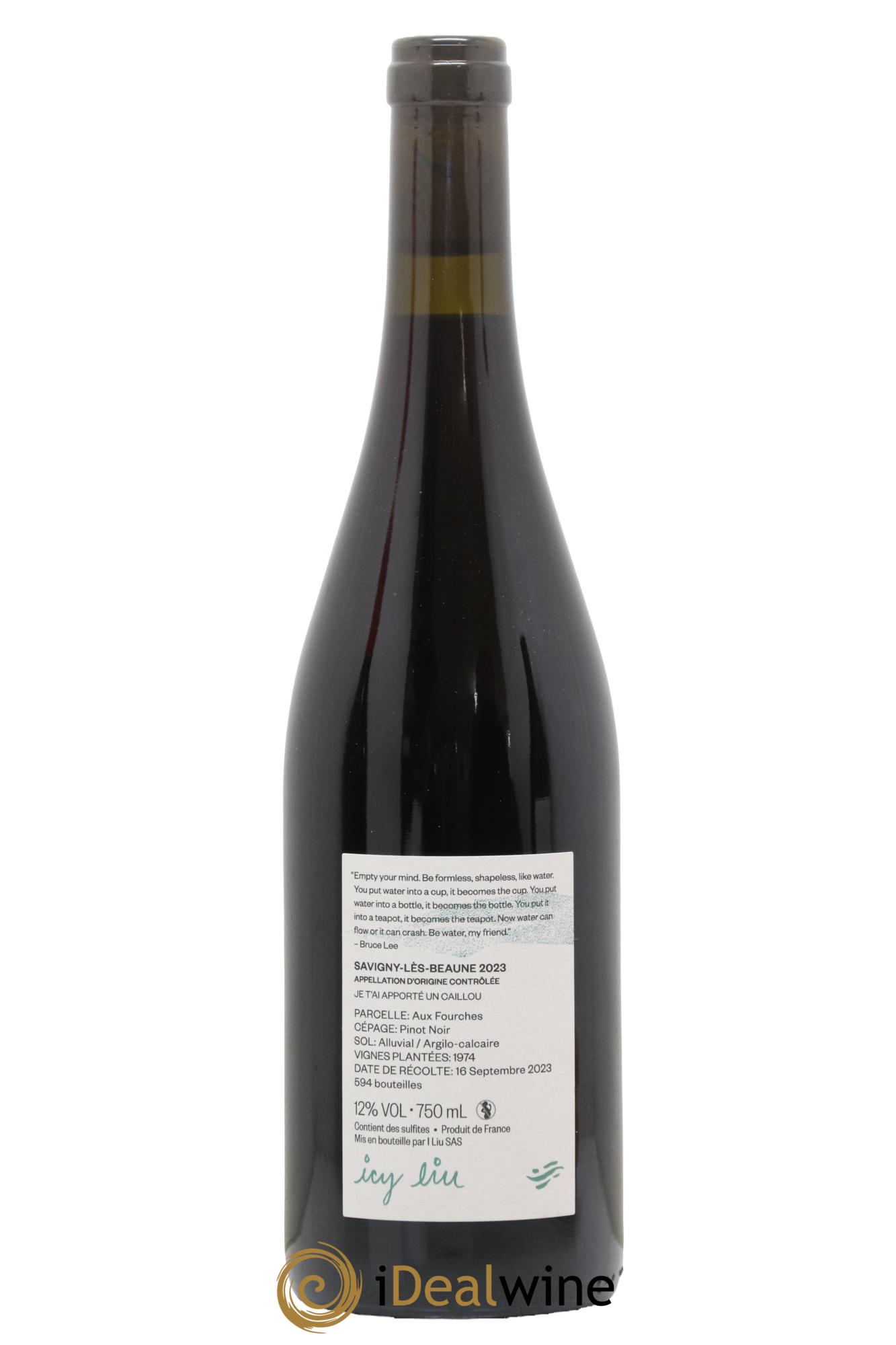 Savigny-lès-Beaune Je T'ai Apporté Un Caillou Icy Liu 2023 - Lot de 1 bouteille - 1
