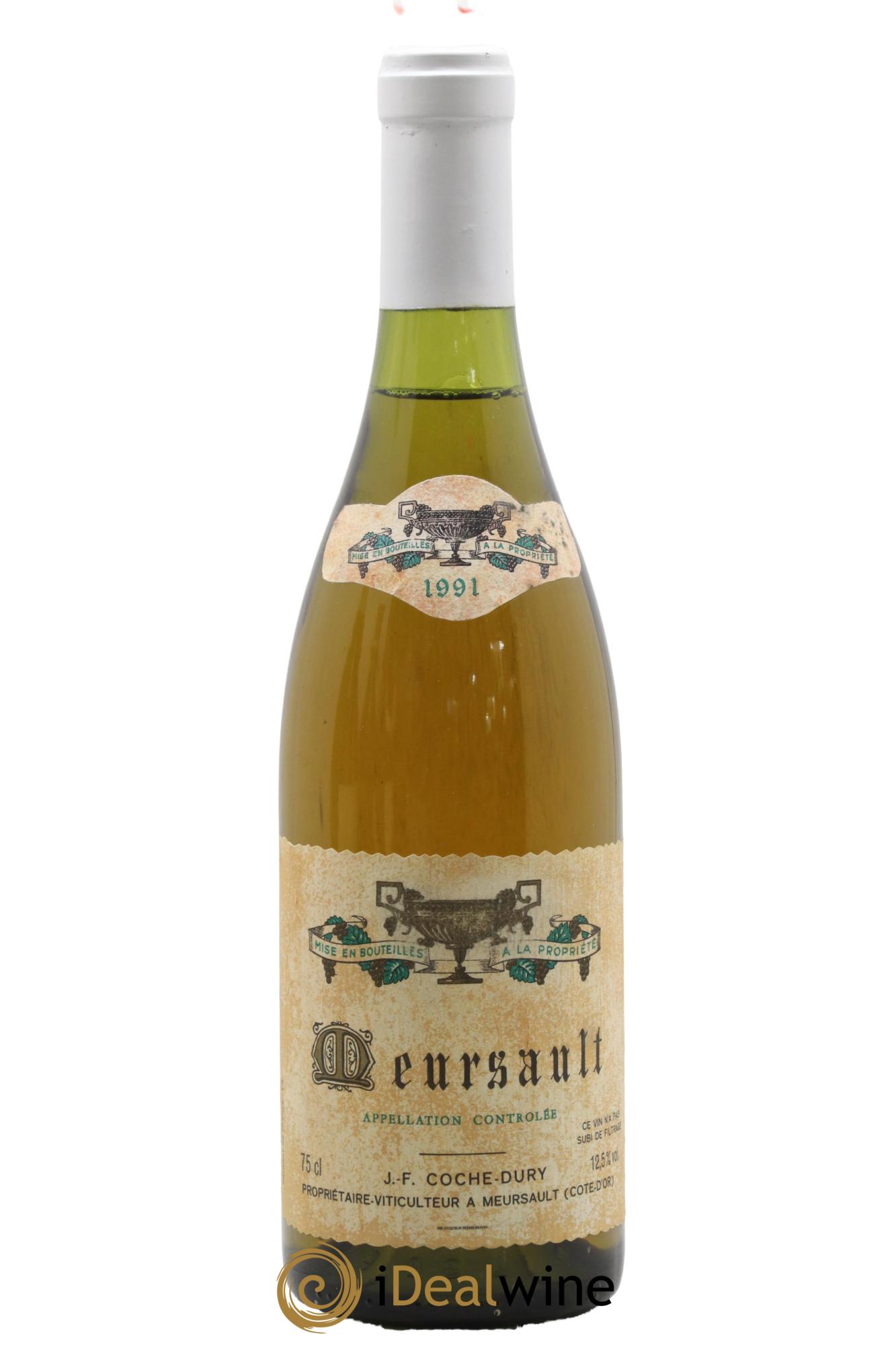 Meursault Coche Dury (Domaine) 1991 - Lot de 1 bouteille - 0