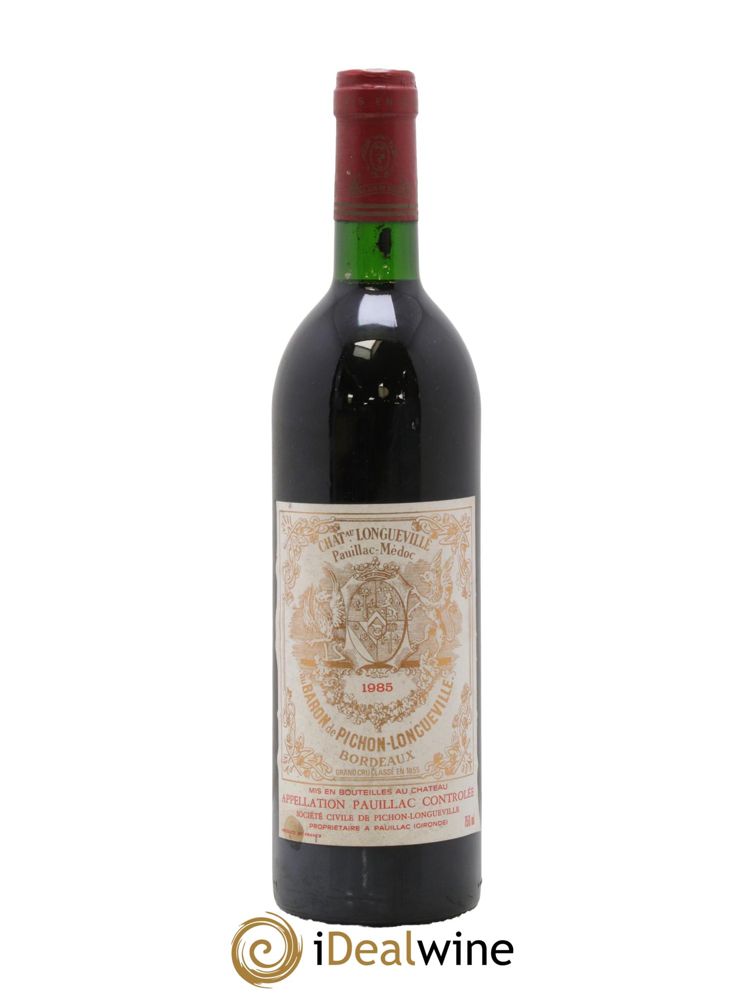 Pichon Longueville Baron 2ème Grand Cru Classé 1985 - Lot de 1 bouteille - 0