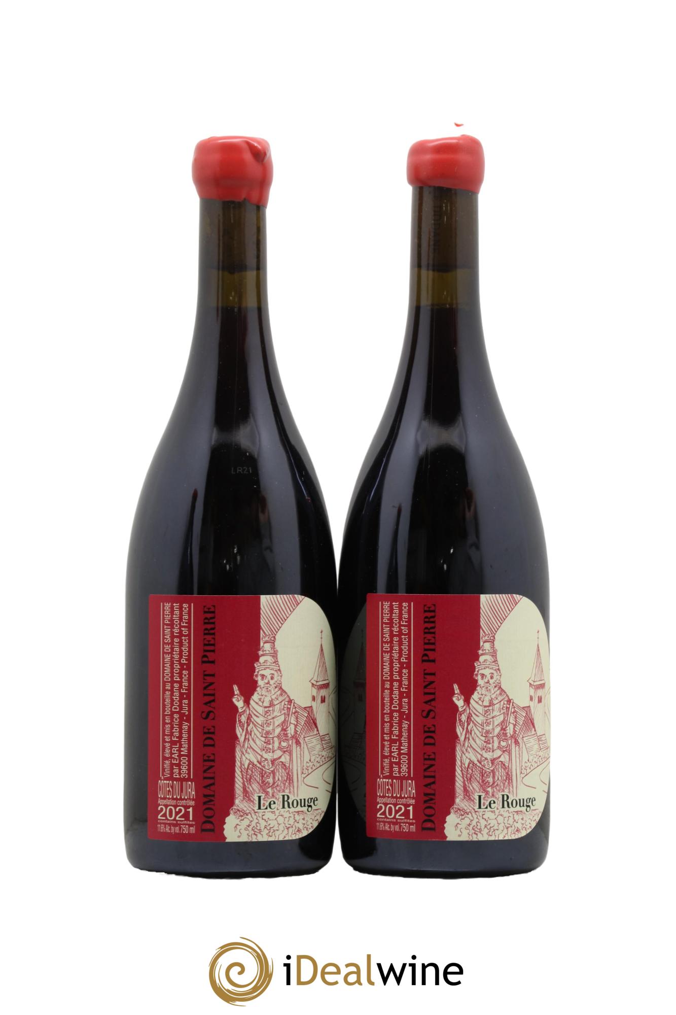 Arbois Le Rouge Saint-Pierre (Domaine) Fabrice Dodane 2021 - Lot de 2 bouteilles - 0