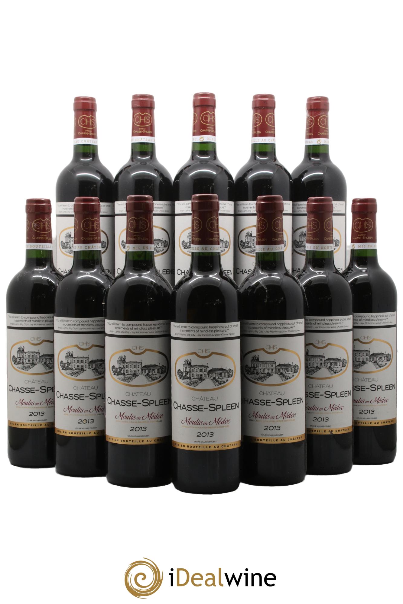 Château Chasse Spleen 2013 - Lot of 12 bottles - 0
