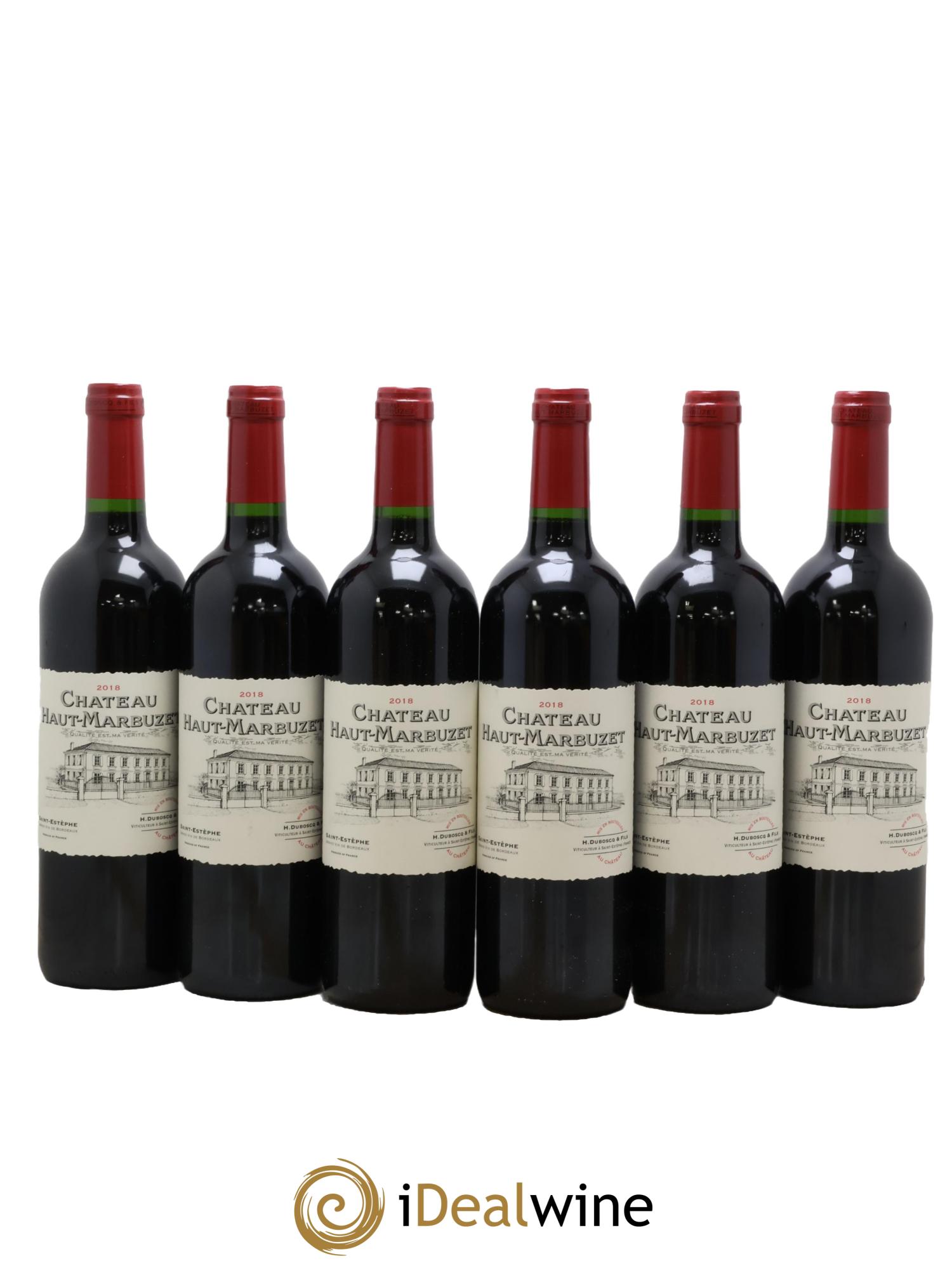 Château Haut Marbuzet 2018 - Lot of 6 bottles - 0