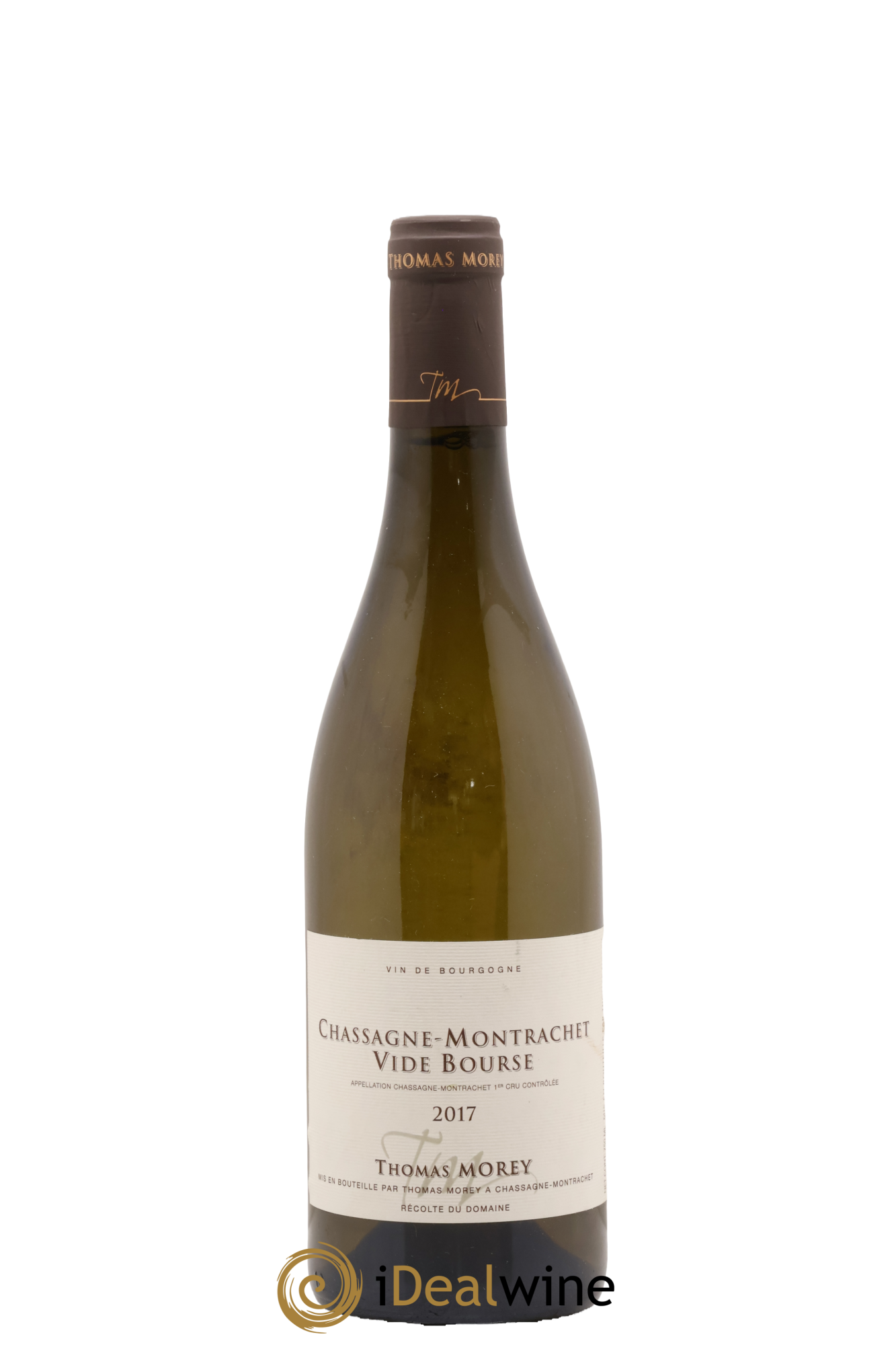 Chassagne-Montrachet 1er Cru Vide Bourse Thomas Morey 2017 - Lot de 1 bouteille - 0