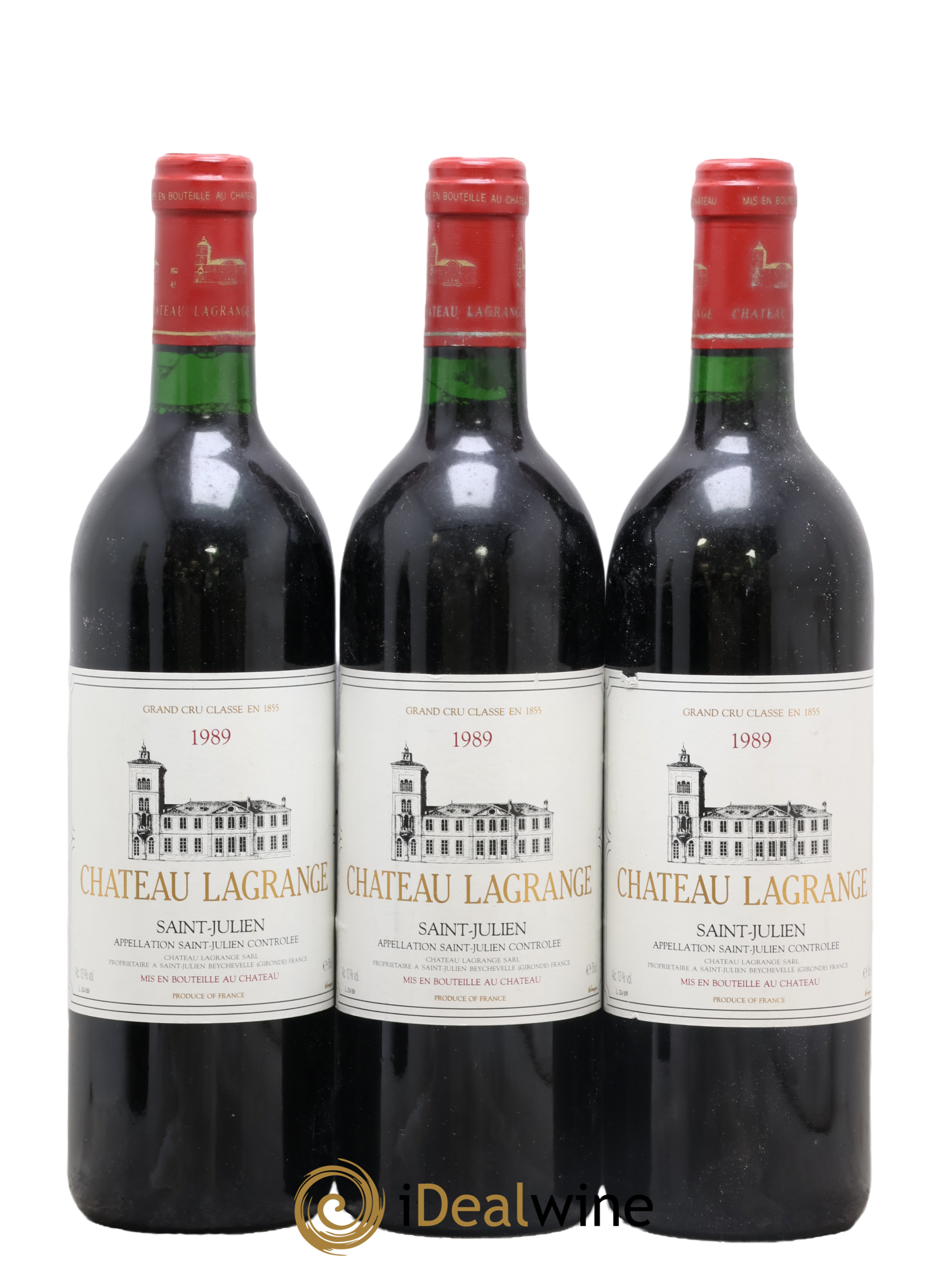 Château Lagrange 3ème Grand Cru Classé 1989 - Posten von 3 Flaschen - 0