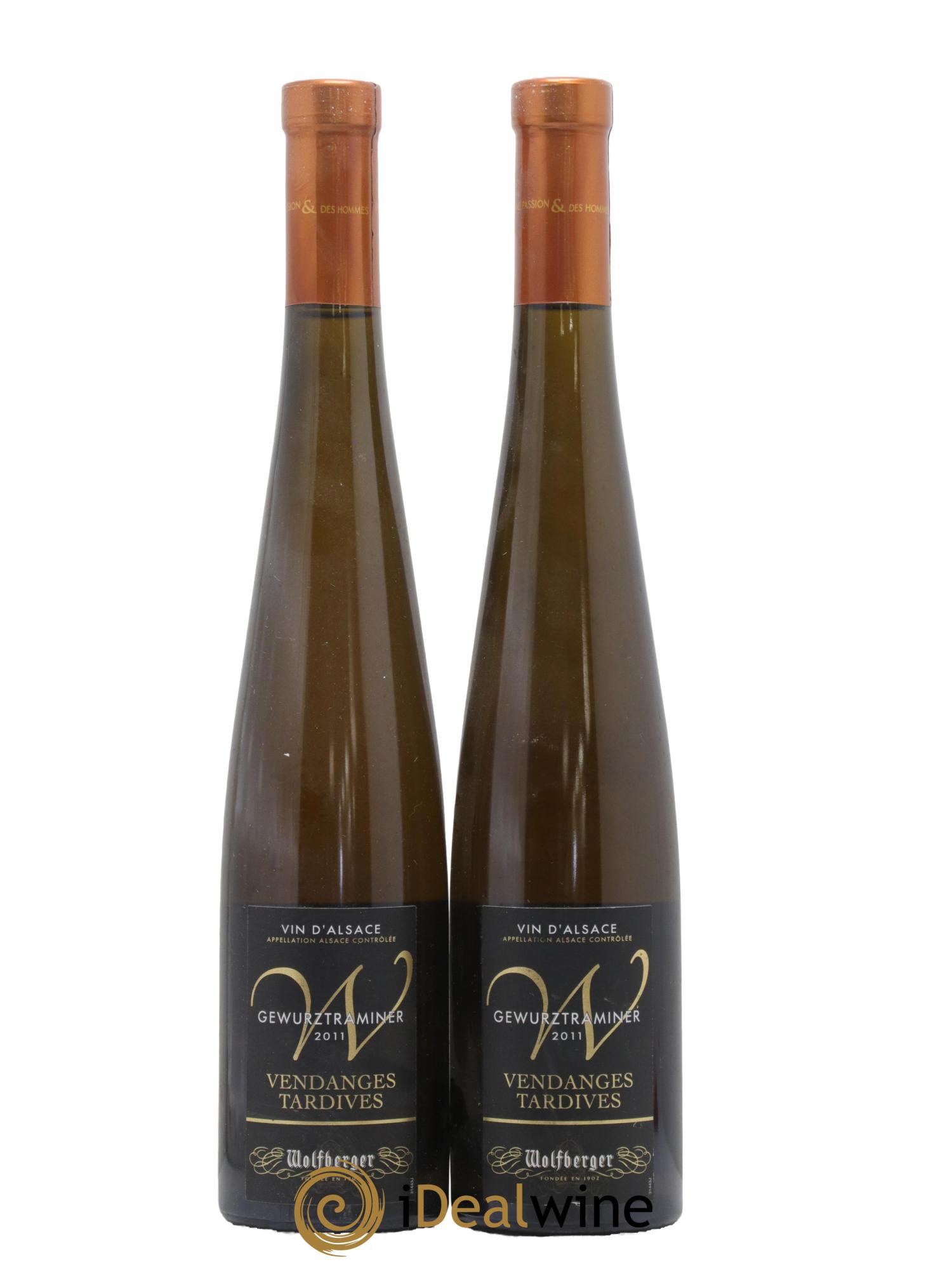 Alsace Gewurztraminer Vendanges Tardives Wolfberger 2011 - Lot of 2 500ml formats - 0