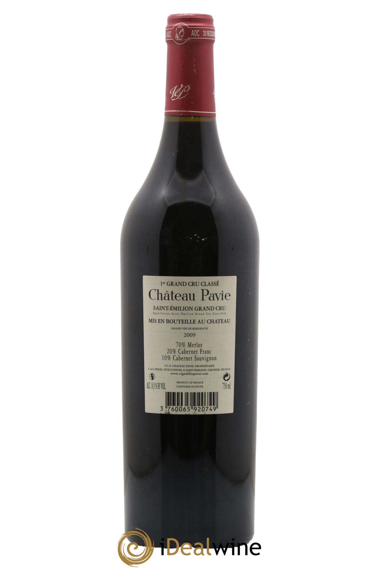 Château Pavie 1er Grand Cru Classé A 2009 - Lot of 1 bottle - 1