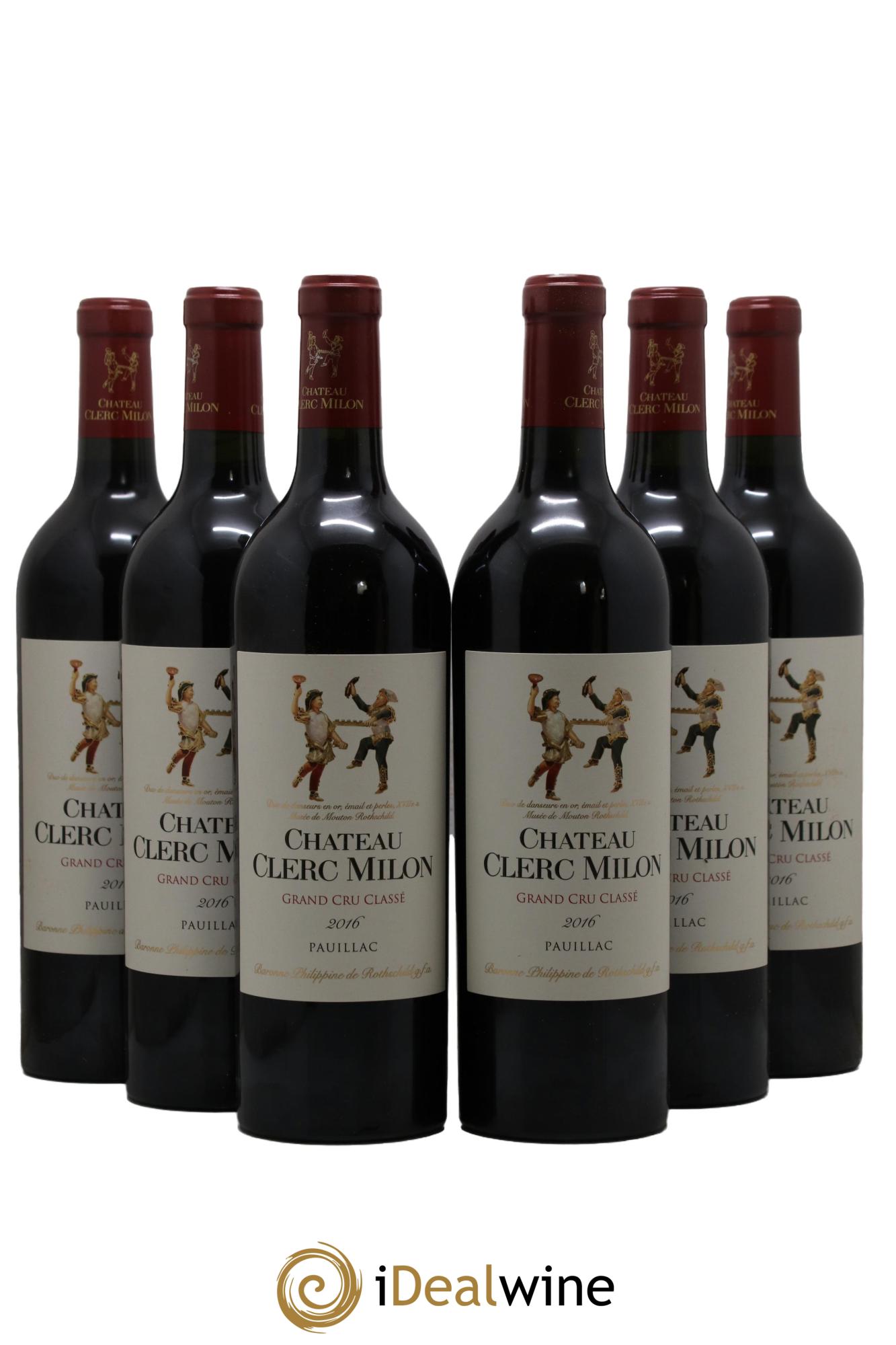 Château Clerc Milon 5ème Grand Cru Classé 2016 - Lotto di 6 bottiglie - 0