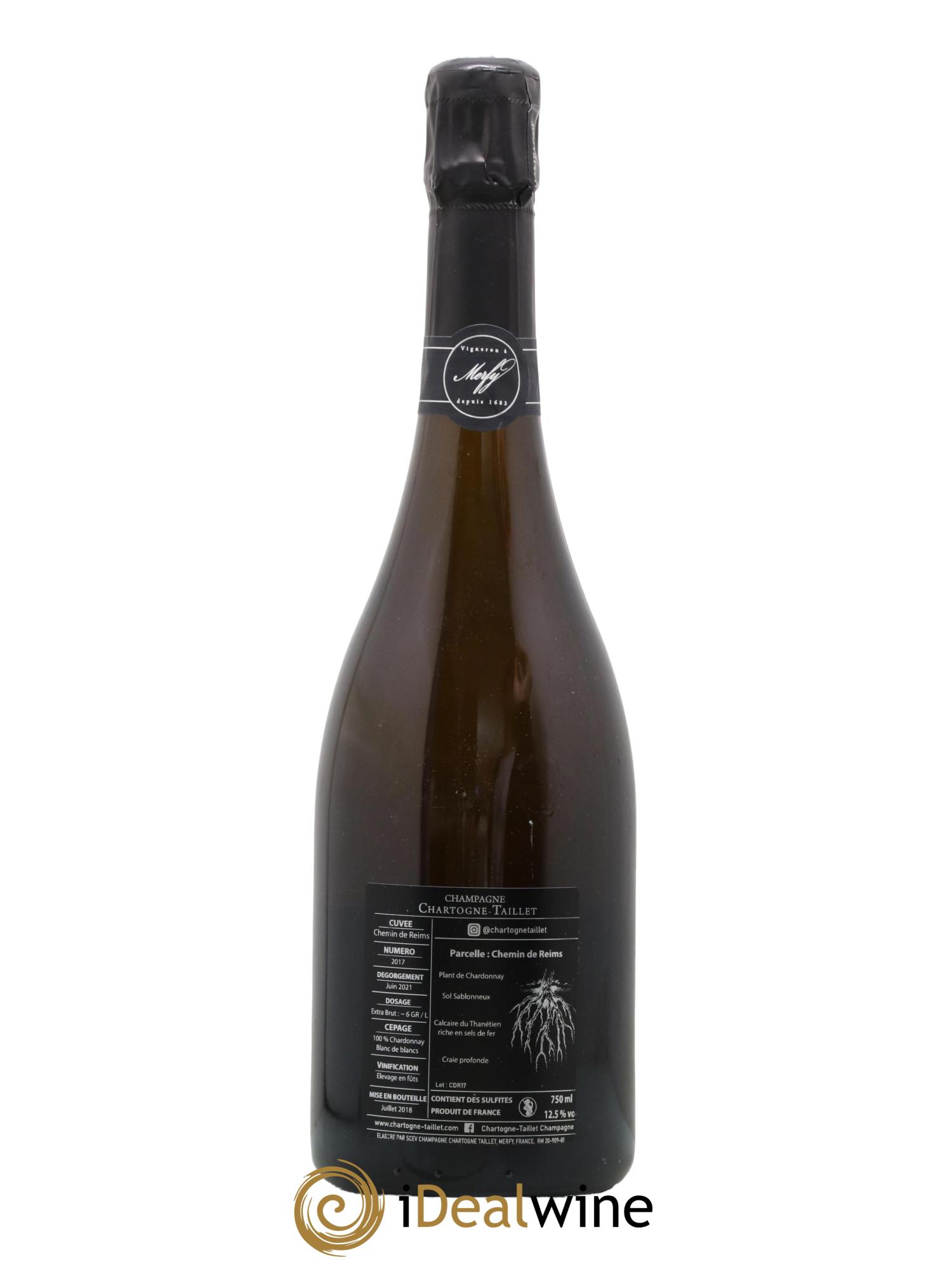Chemins de Reims Chartogne-Taillet 2017 - Lot de 1 bouteille - 1