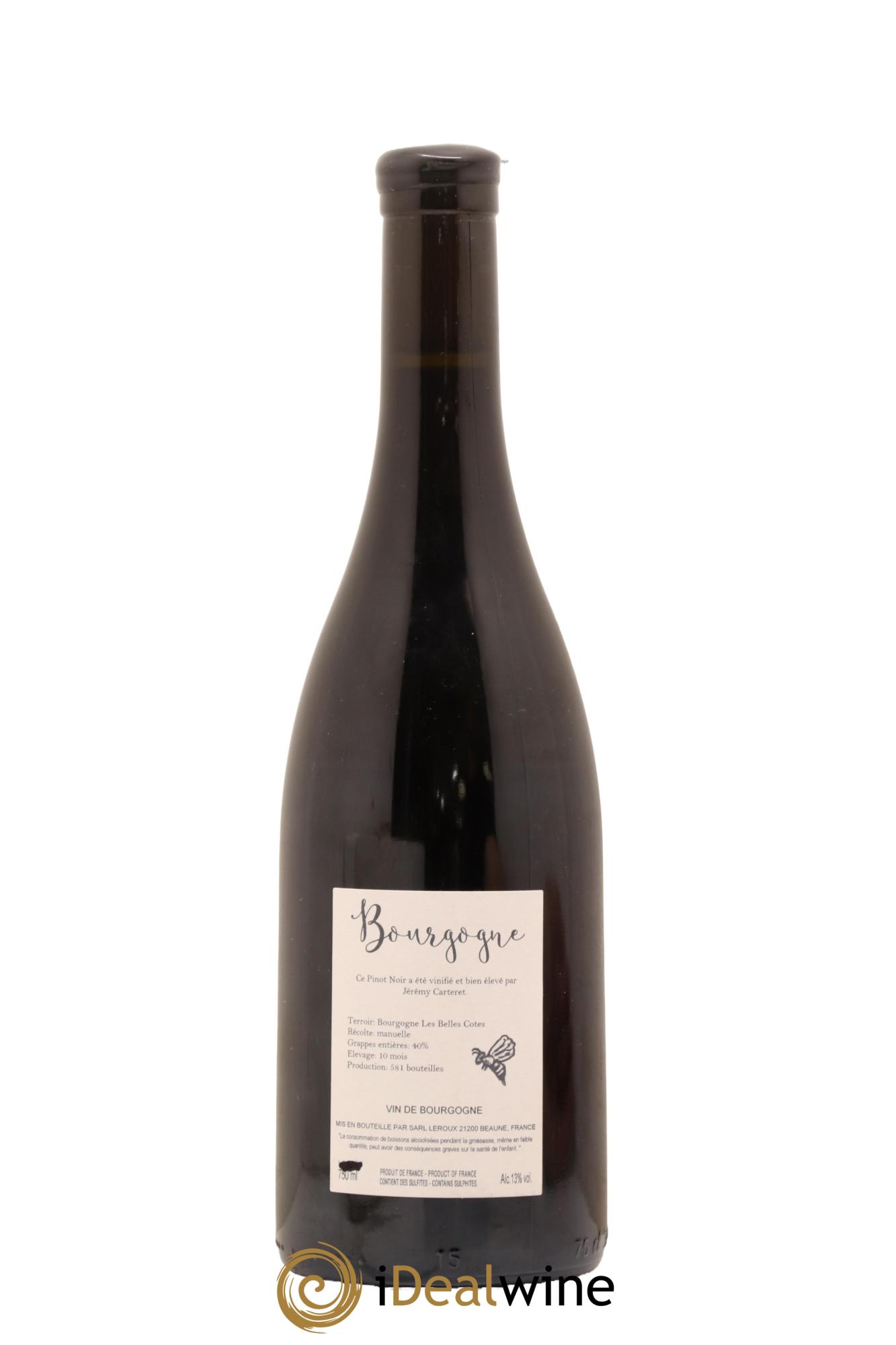 Bourgogne Les Belles Côtes Jérémy Carteret Jeremy Carteret Rouge Les Belles Cotes 2021 - Lot of 1 bottle - 1