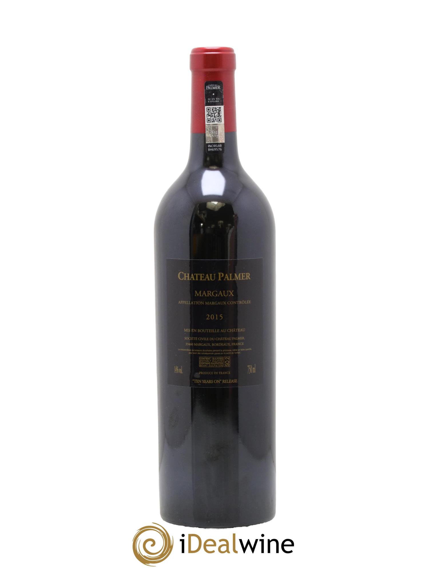 Château Palmer 3ème Grand Cru Classé 2015 - Lot de 1 bouteille - 2