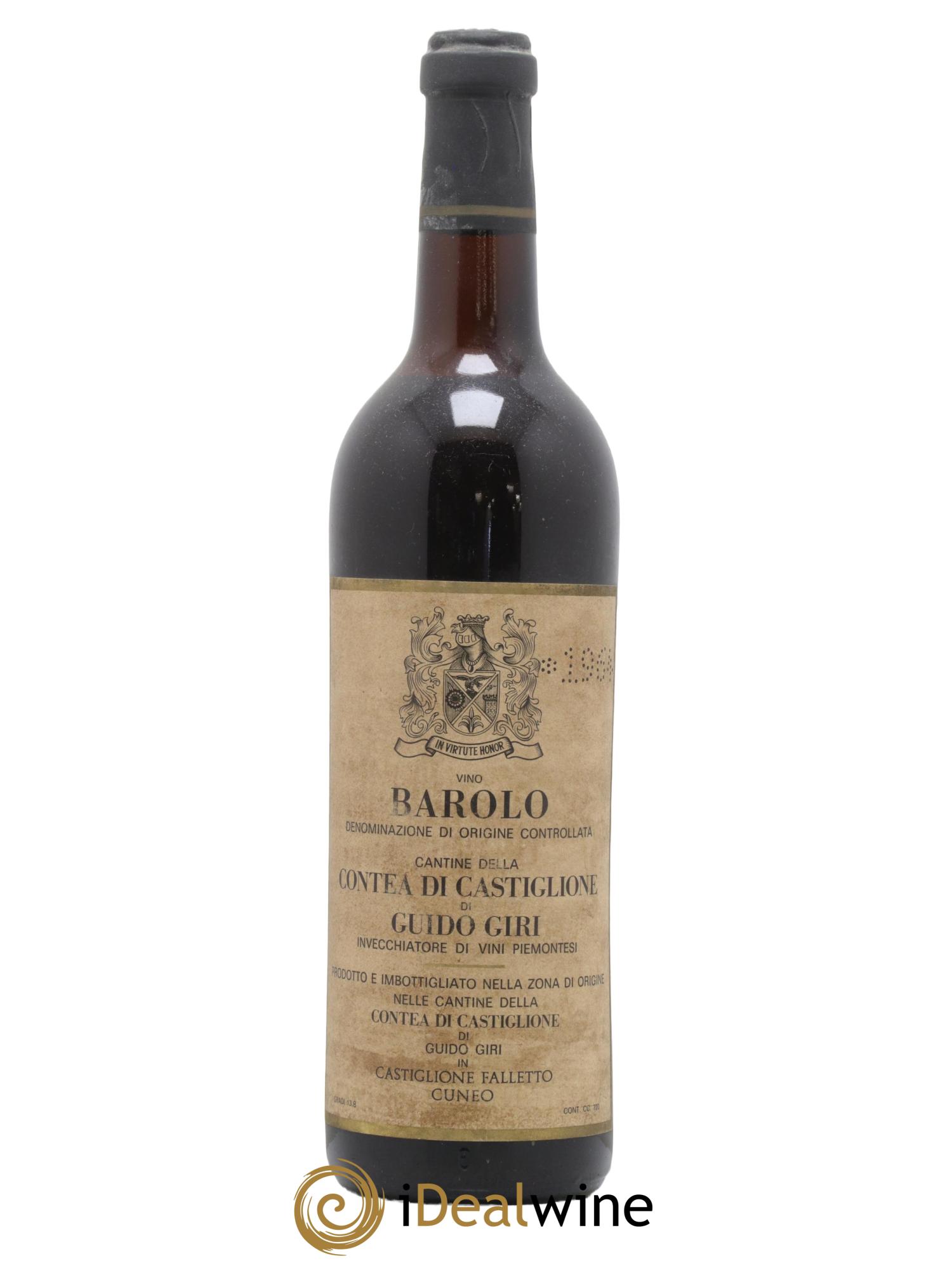 Barolo Guido Giri 1964 - Lot of 1 bottle - 0