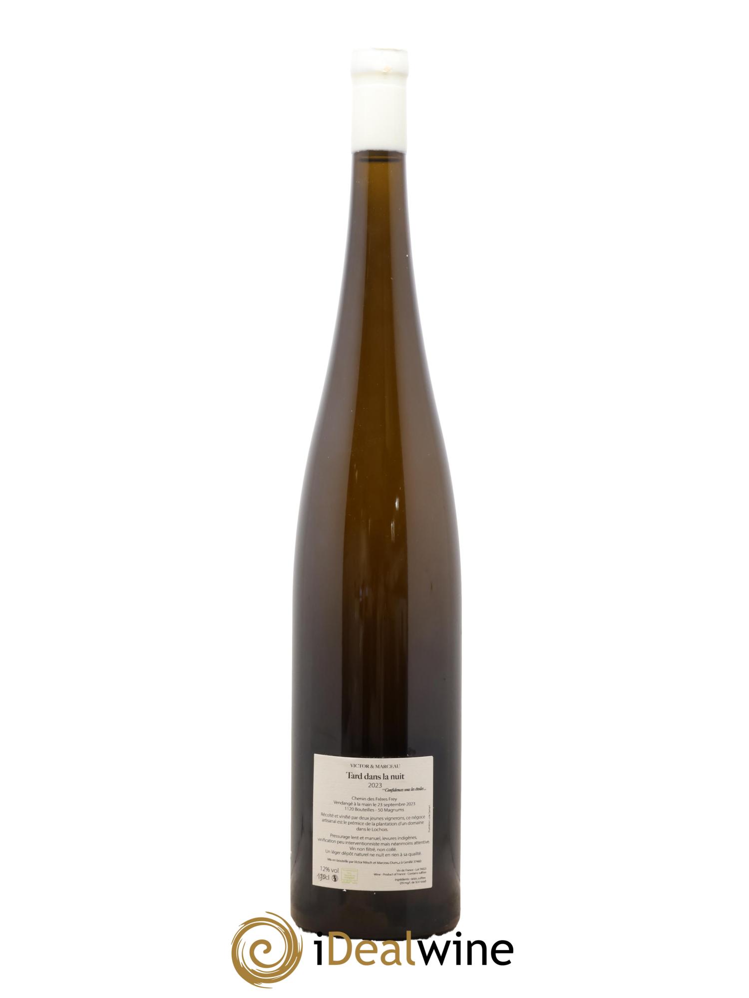 Vin de France Chenin blanc Tard dans la Nuit Victor et Marceau 2023 - Lotto di 1 magnum - 1