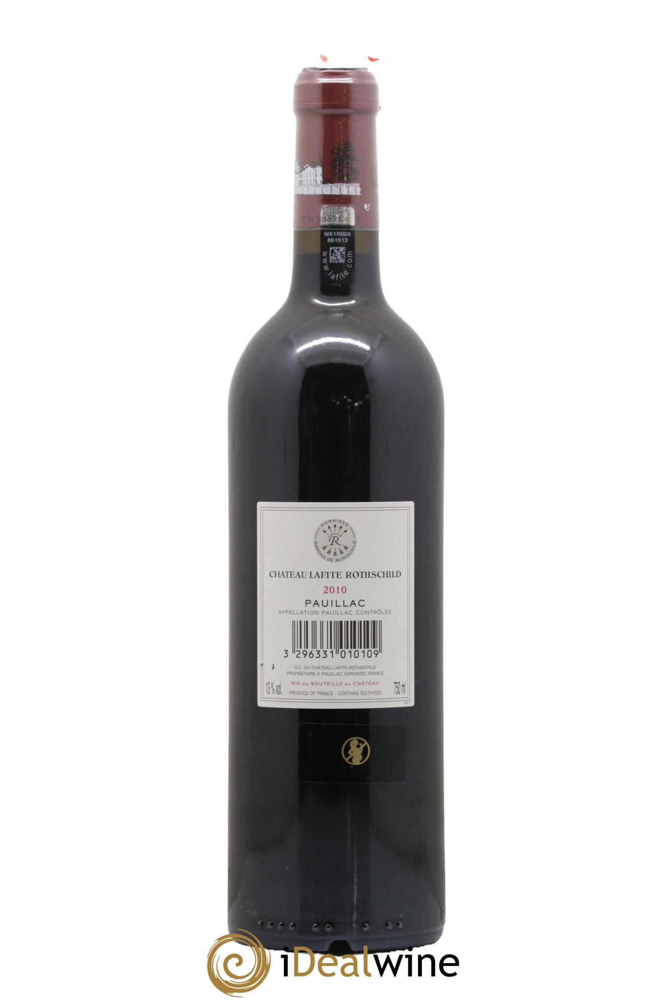 Château Lafite Rothschild 1er Grand Cru Classé 2010 - Posten von 1 Flasche - 2