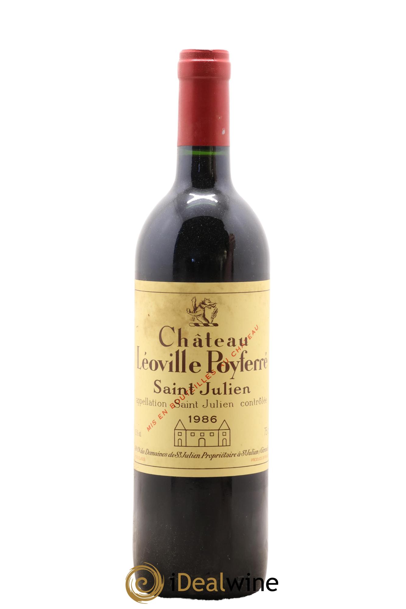 Château Léoville Poyferré 2ème Grand Cru Classé 1986 - Lot de 1 bouteille - 0