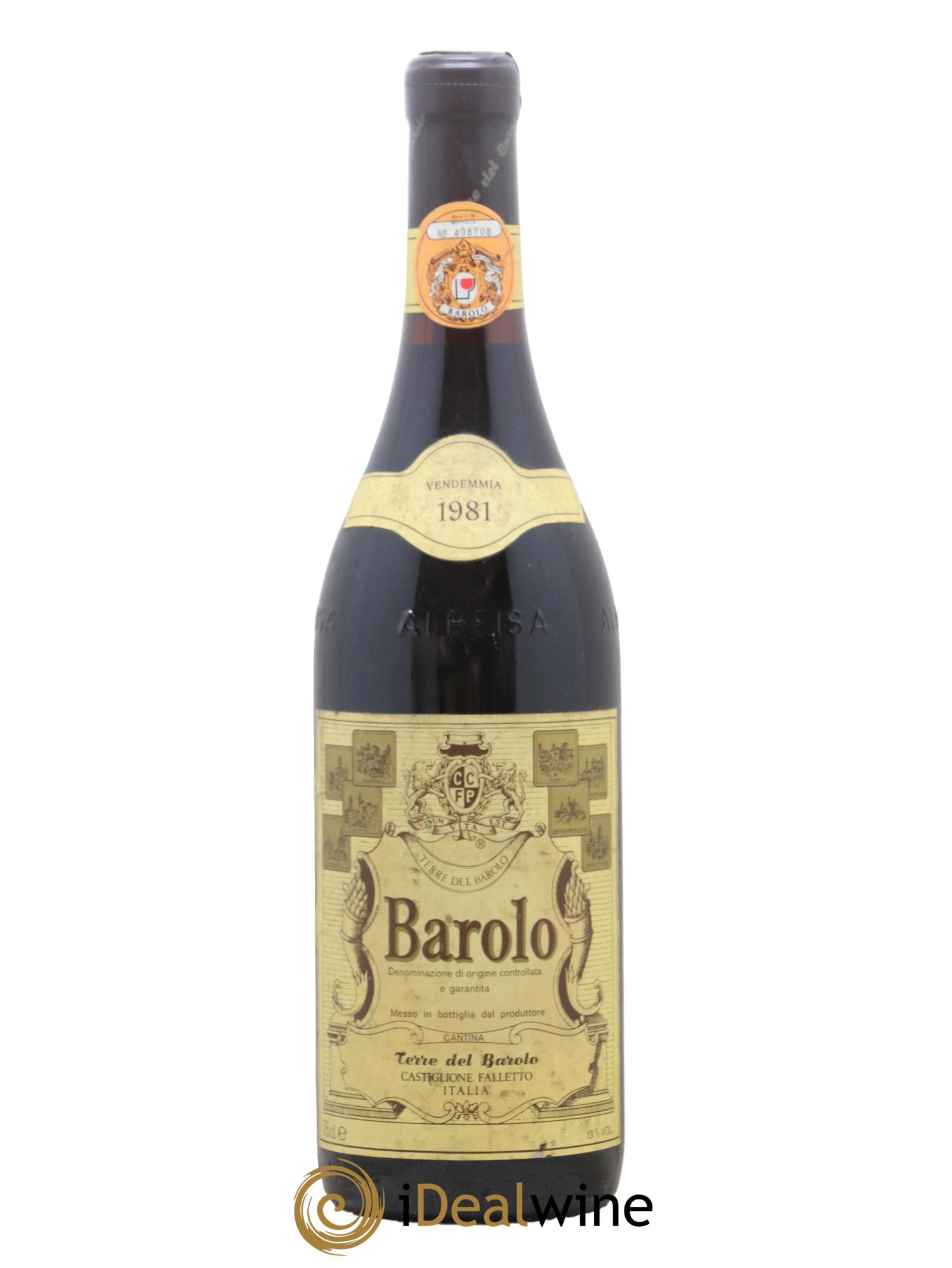 Barolo Terre del Barolo 1981 - Lot de 1 bouteille - 0