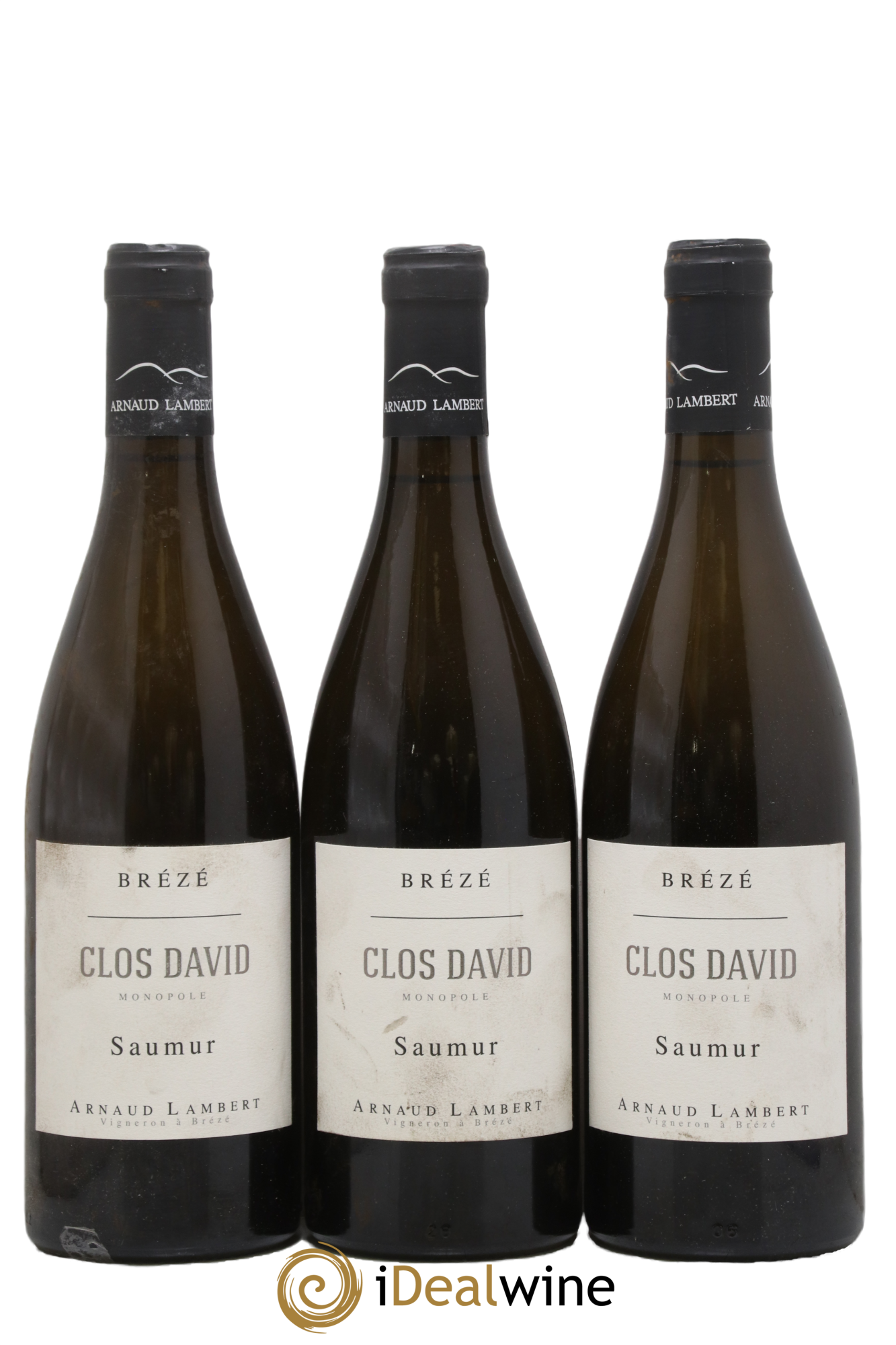 Saumur Brézé Clos David Arnaud Lambert 2017 - Lot of 3 bottles - 0