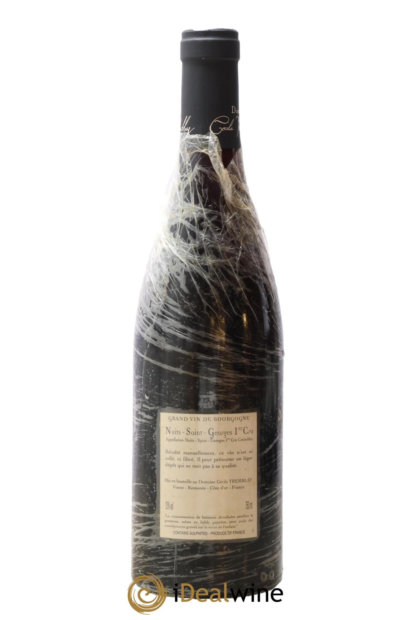 Nuits-Saint-Georges 1er Cru Les Murgers Cécile Tremblay 2009 - Lot de 1 bouteille - 1