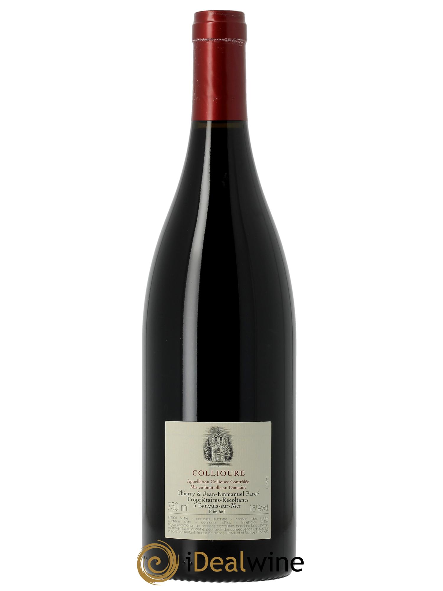 Collioure La Rectorie (Domaine de) Oriental Thierry et Jean Emmanuel Parcé 2021 - Lot of 1 bottle - 1