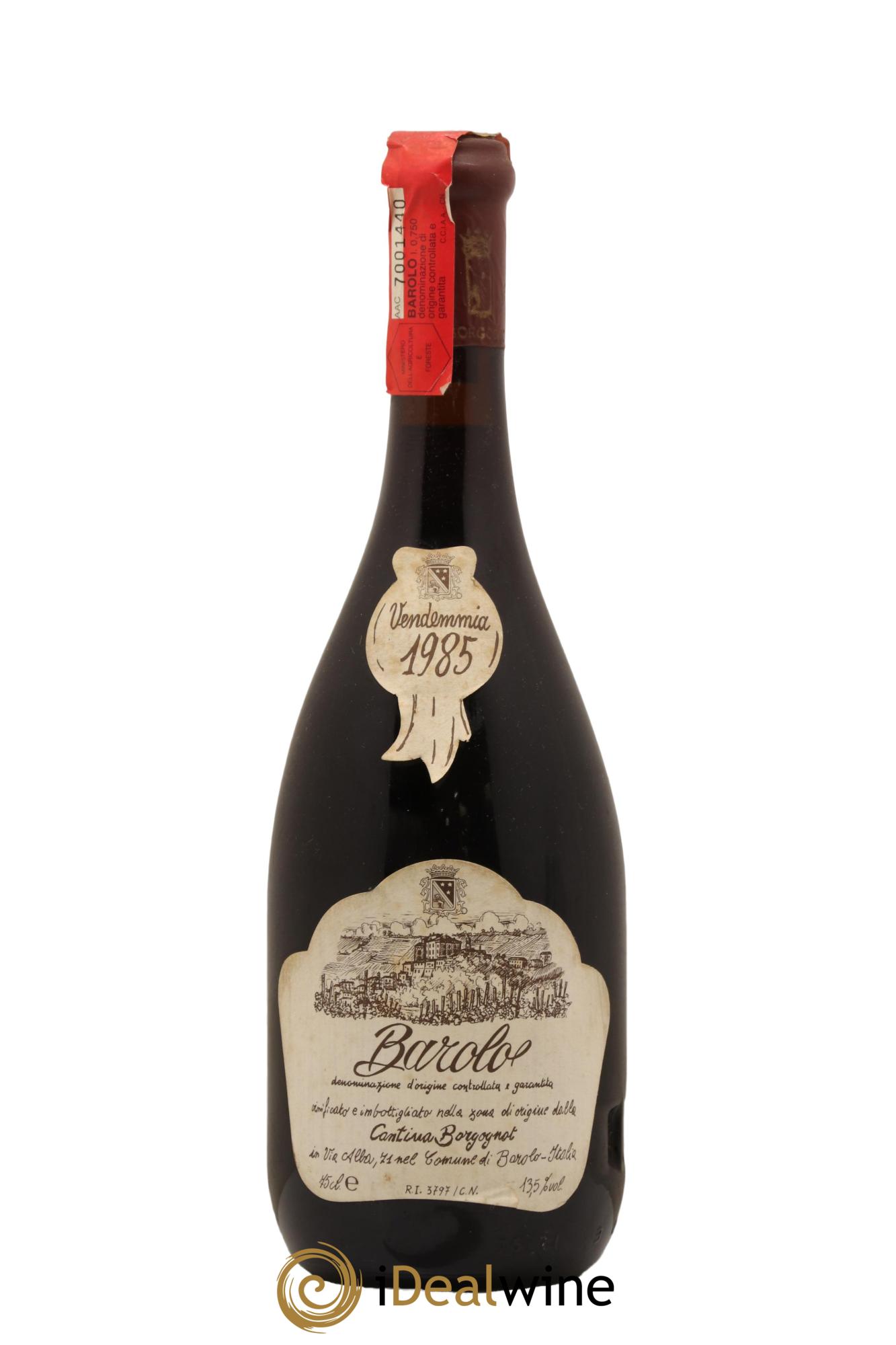 Barolo Cantino Borgognot 1985 - Lot de 1 bouteille - 0