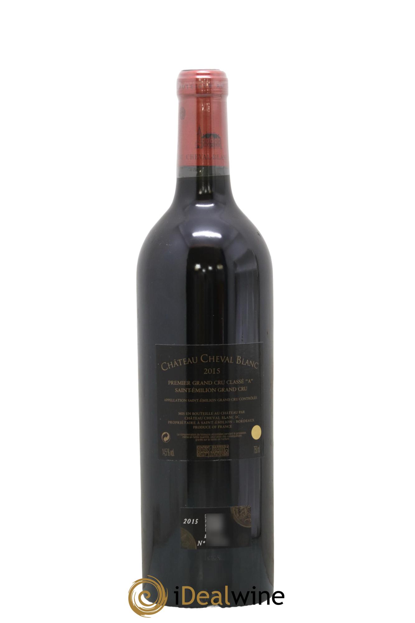Château Cheval Blanc 1er Grand Cru Classé A 2015 - Lot de 1 bouteille - 1