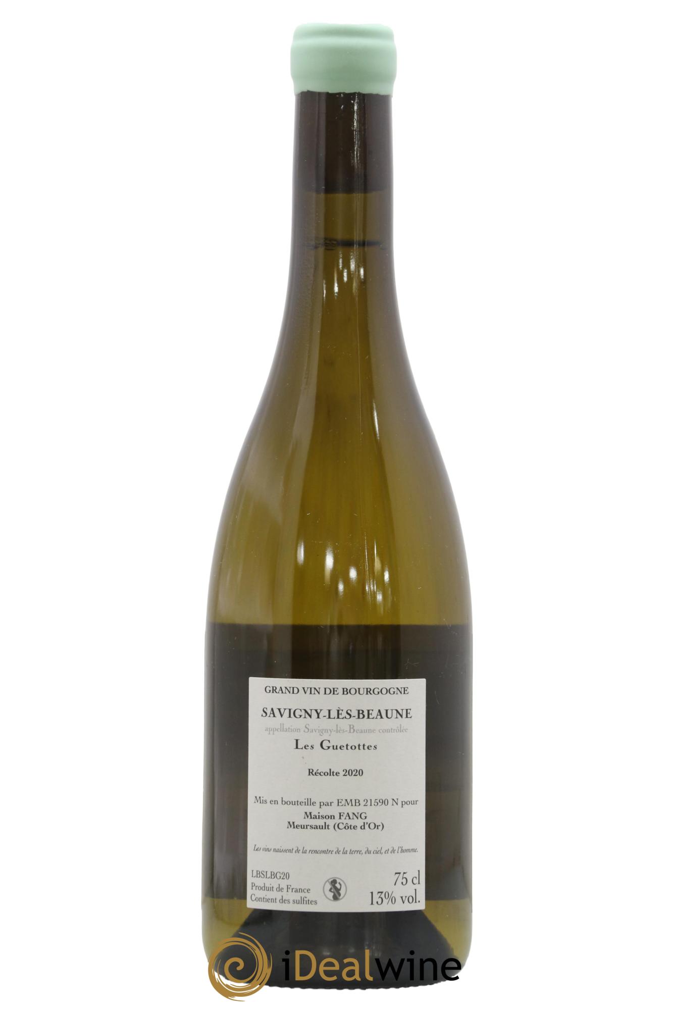 Savigny-lès-Beaune Les Guetottes Maison Fang 2020 - Lot de 1 bouteille - 1
