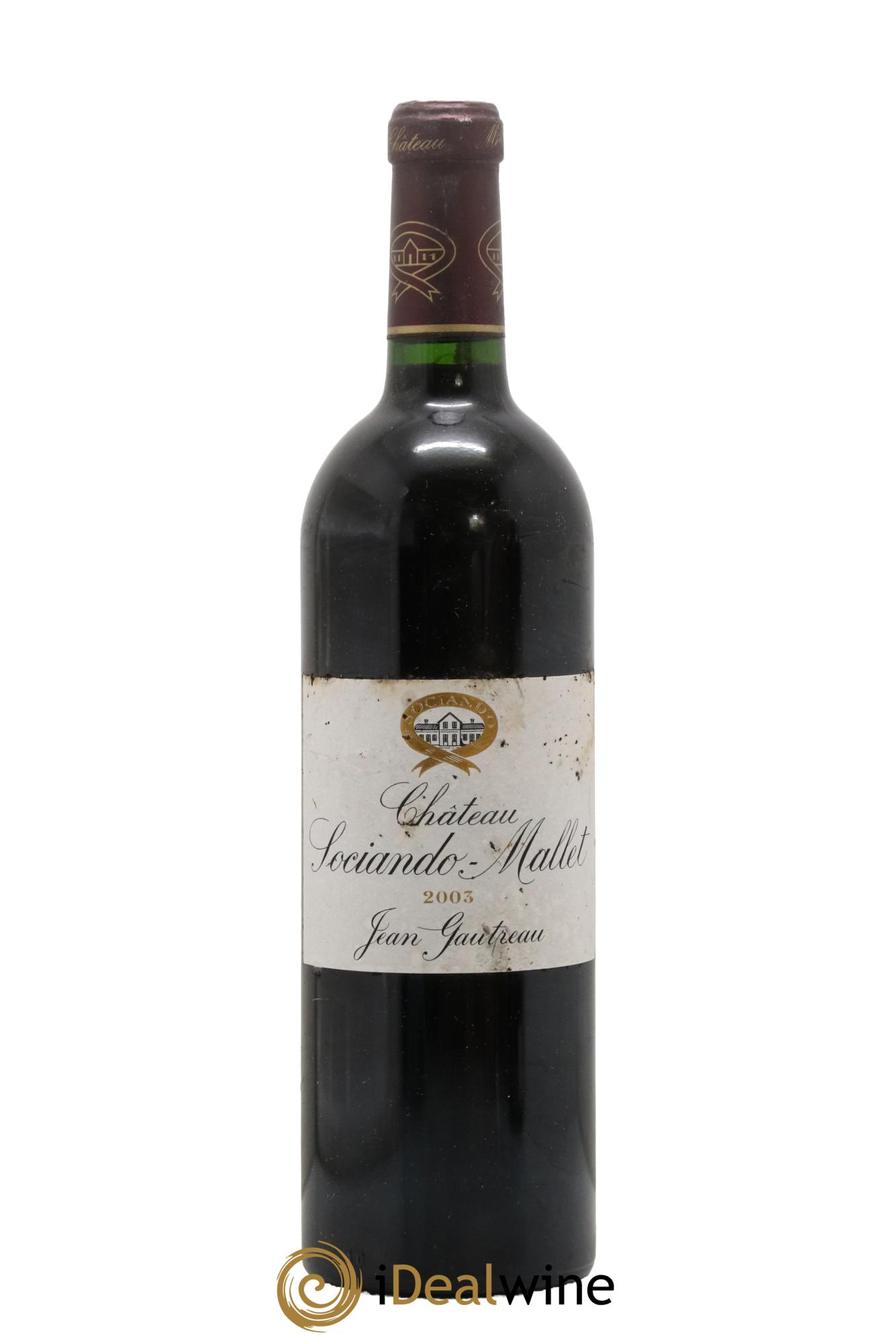 Château Sociando Mallet 2003 - Lotto di 1 bottiglia - 0