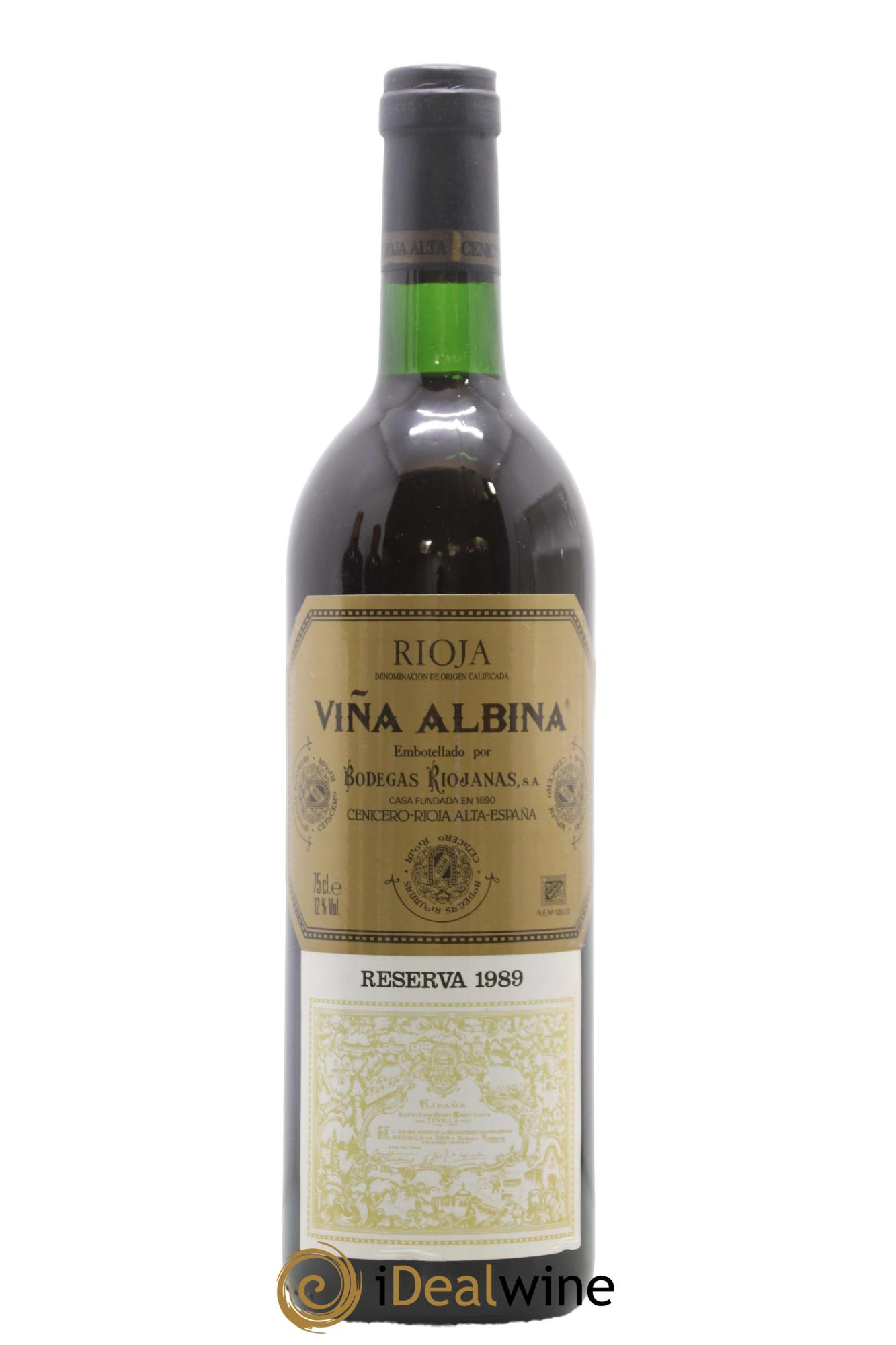 Rioja DOCA Vina Albina Reserva Riojanas 1989 - Lot of 1 bottle - 0