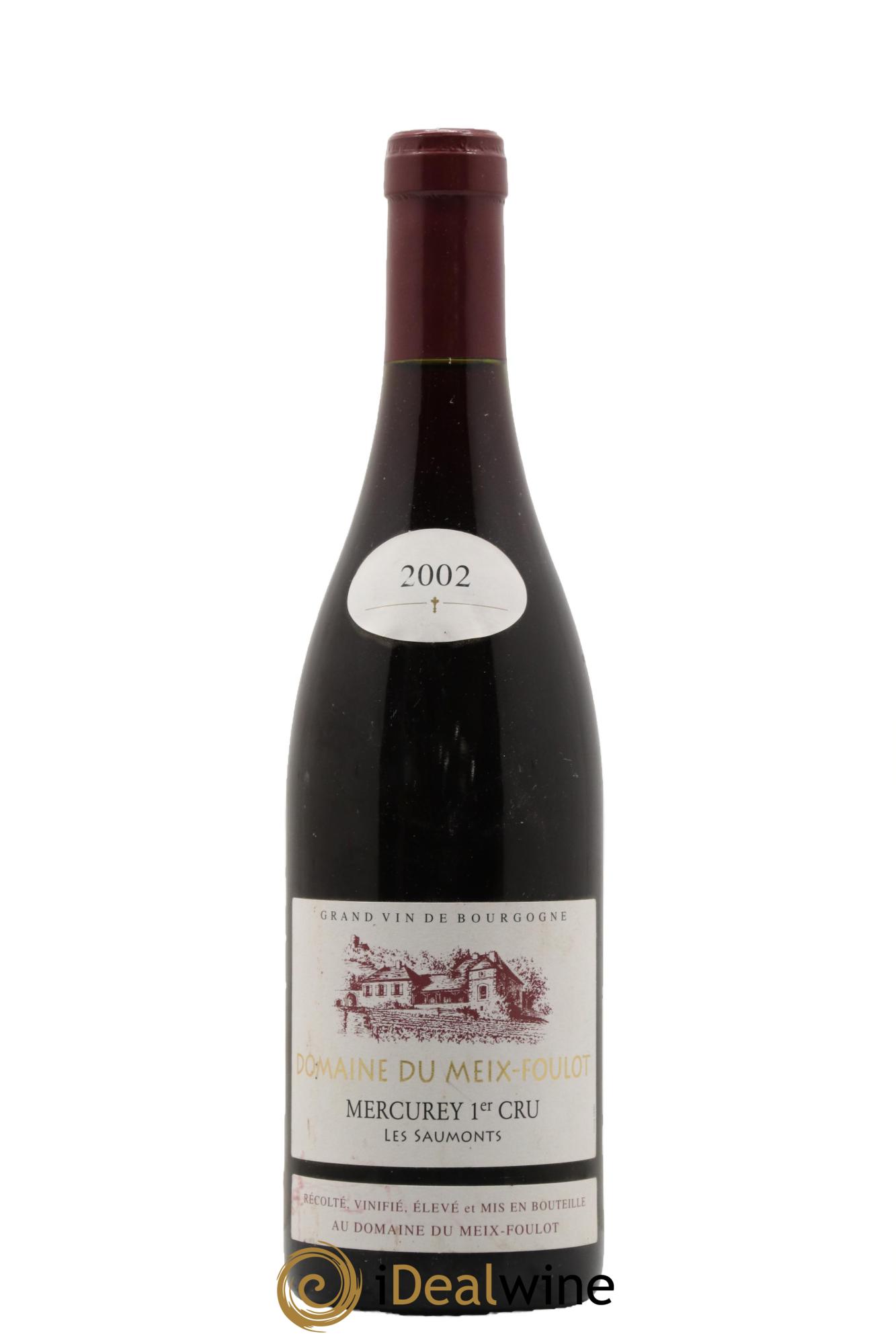 Mercurey 1er Cru Les Saumonts Domaine Meix Foulot 2002 - Lot de 1 bouteille - 0