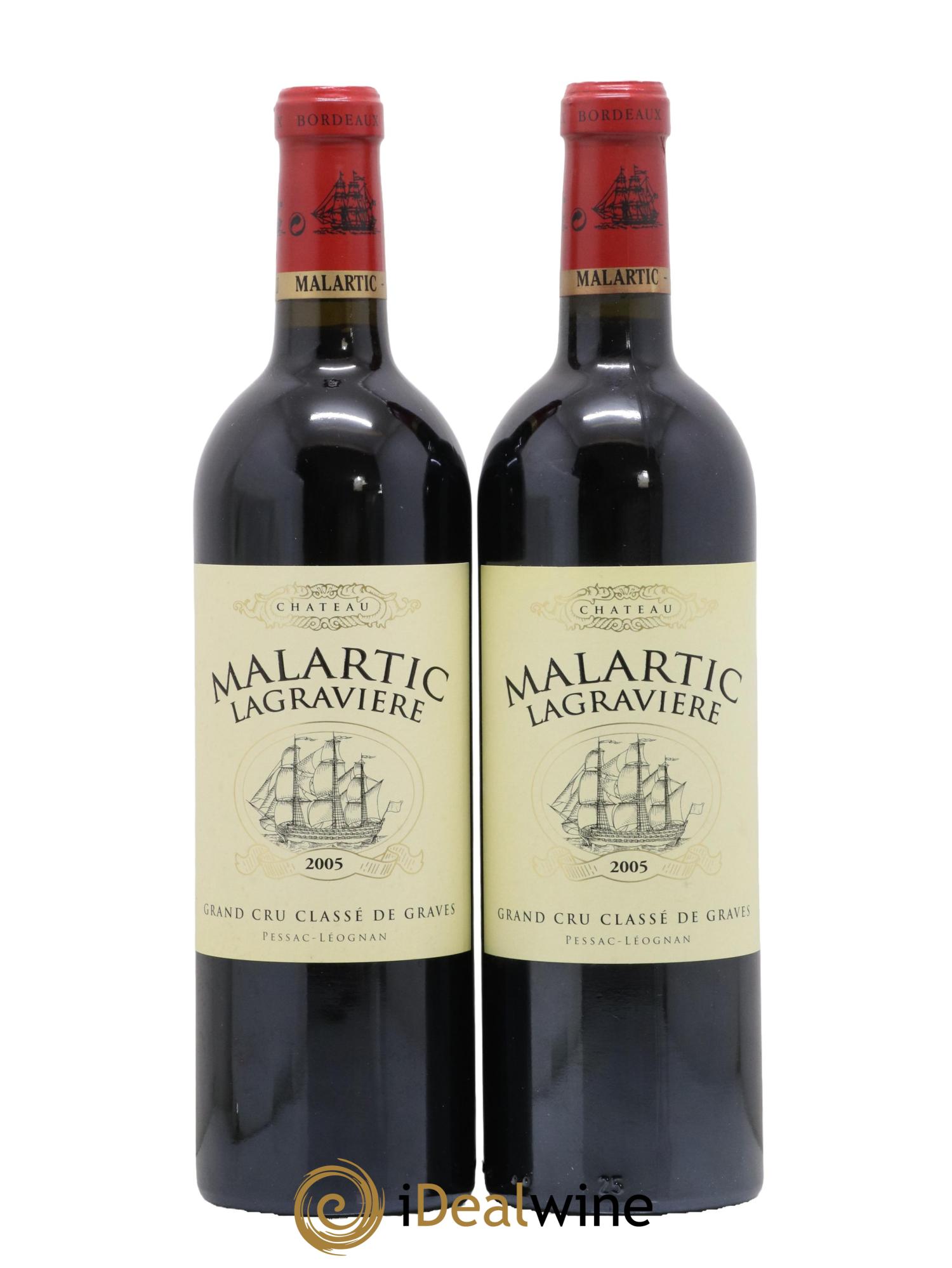 Château Malartic-Lagravière Cru Classé de Graves 2005 - Lot de 2 bouteilles - 0
