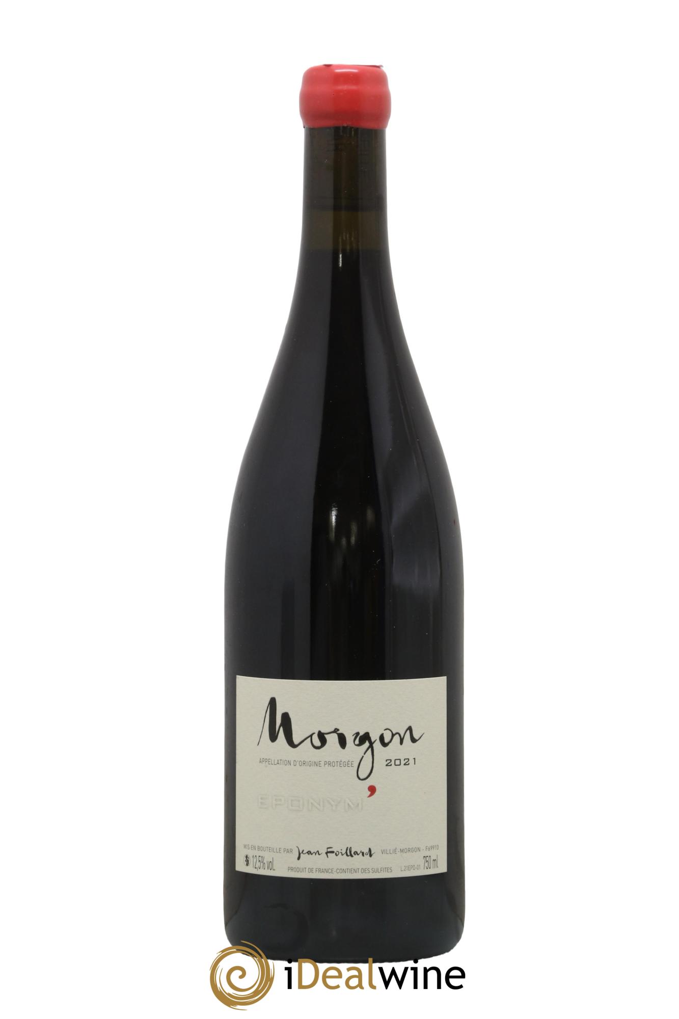 Morgon Eponym' Jean Foillard 2021 - Lot de 1 bouteille - 0