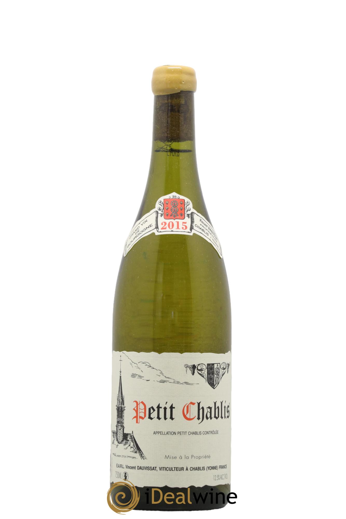 Petit Chablis Vincent Dauvissat (Domaine) 2015 - Lot de 1 bouteille - 0