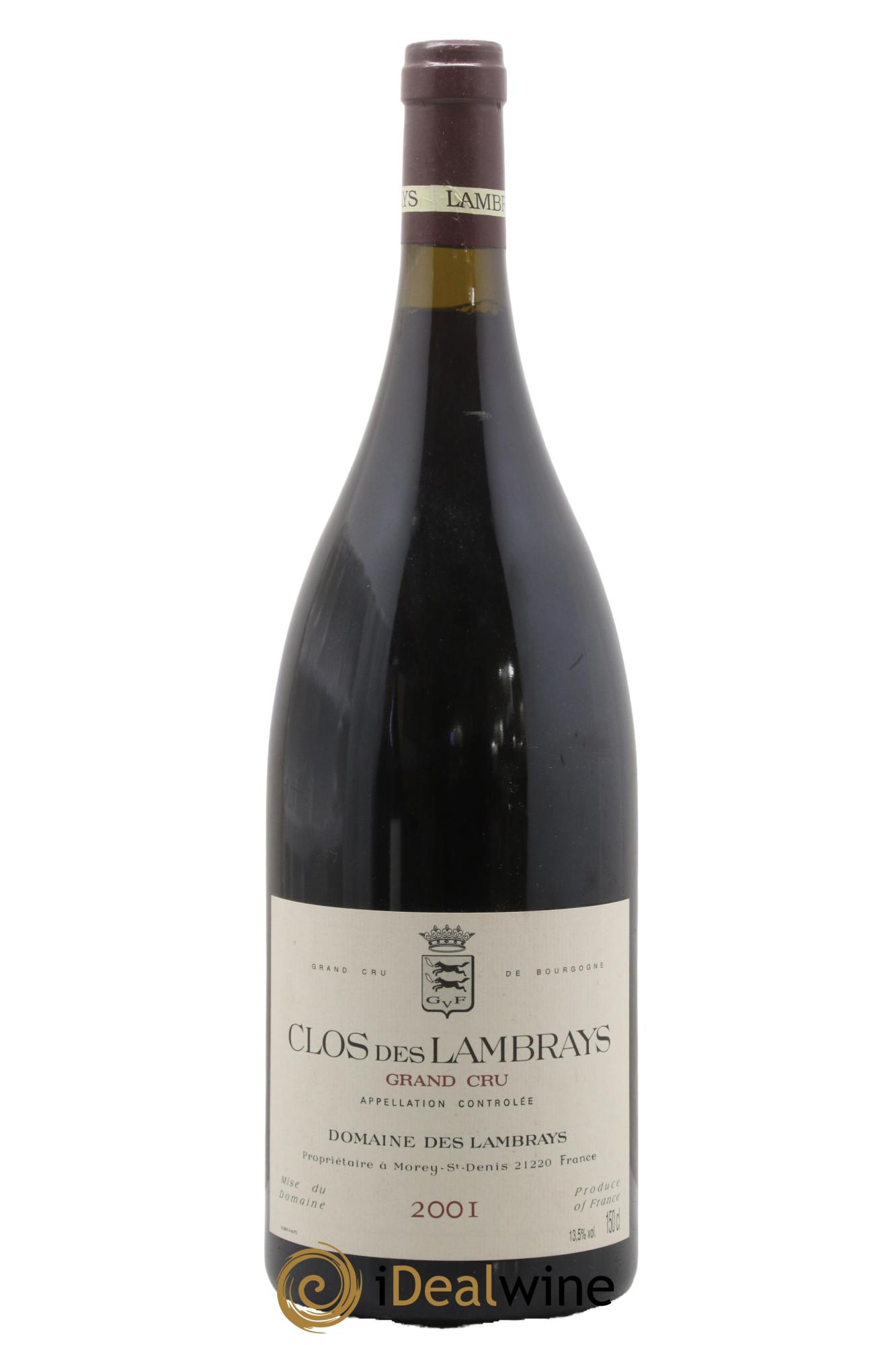 Clos des Lambrays Grand Cru Domaine des Lambrays 2001 - Lotto di 1 magnum - 0