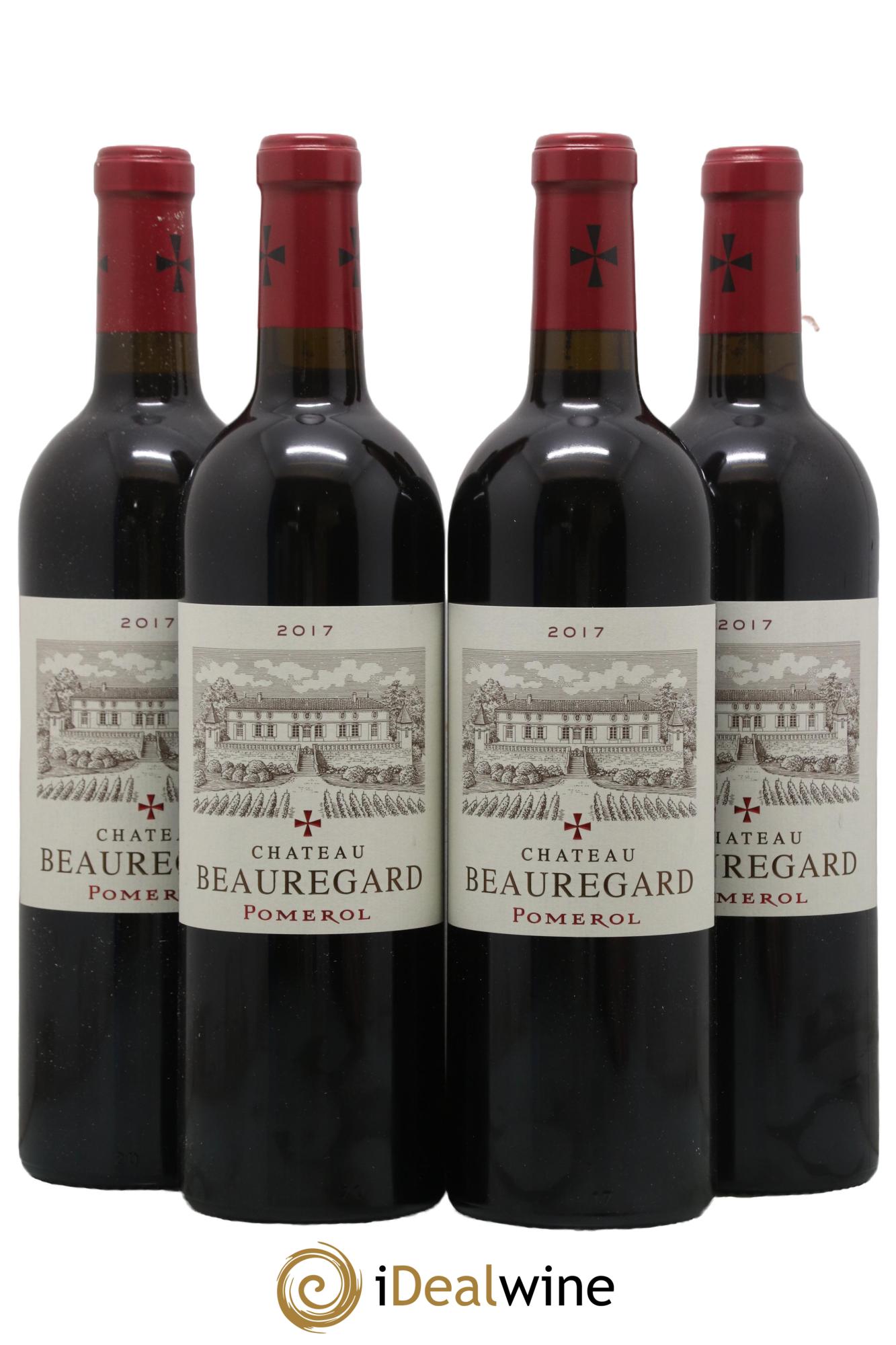 Château Beauregard 2017 - Lotto di 4 bottiglie - 0