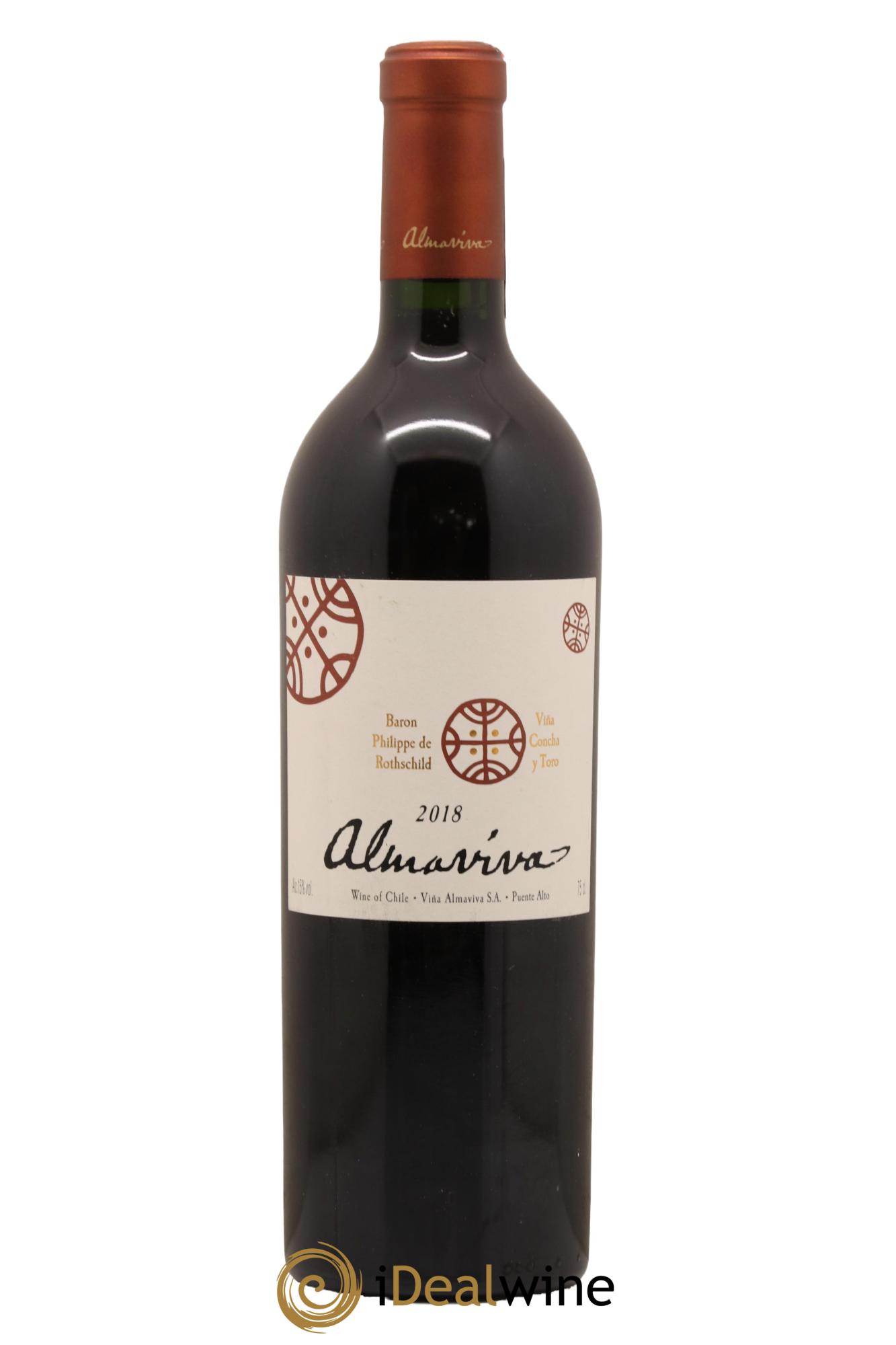 Chili Almaviva Baron P. de Rothschild Concha y Toro 2018 - Lot de 1 bouteille - 0