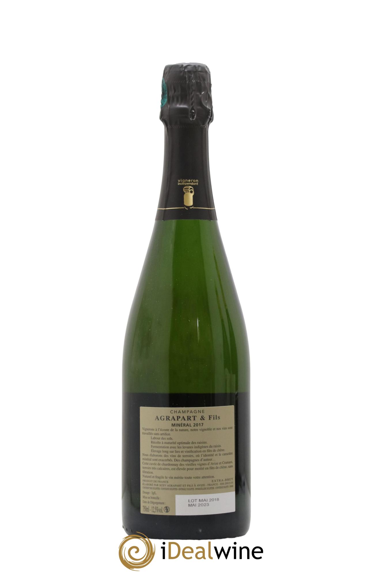 Minéral Blanc de Blancs  Extra-Brut Agrapart & Fils 2017 - Lot of 1 bottle - 1
