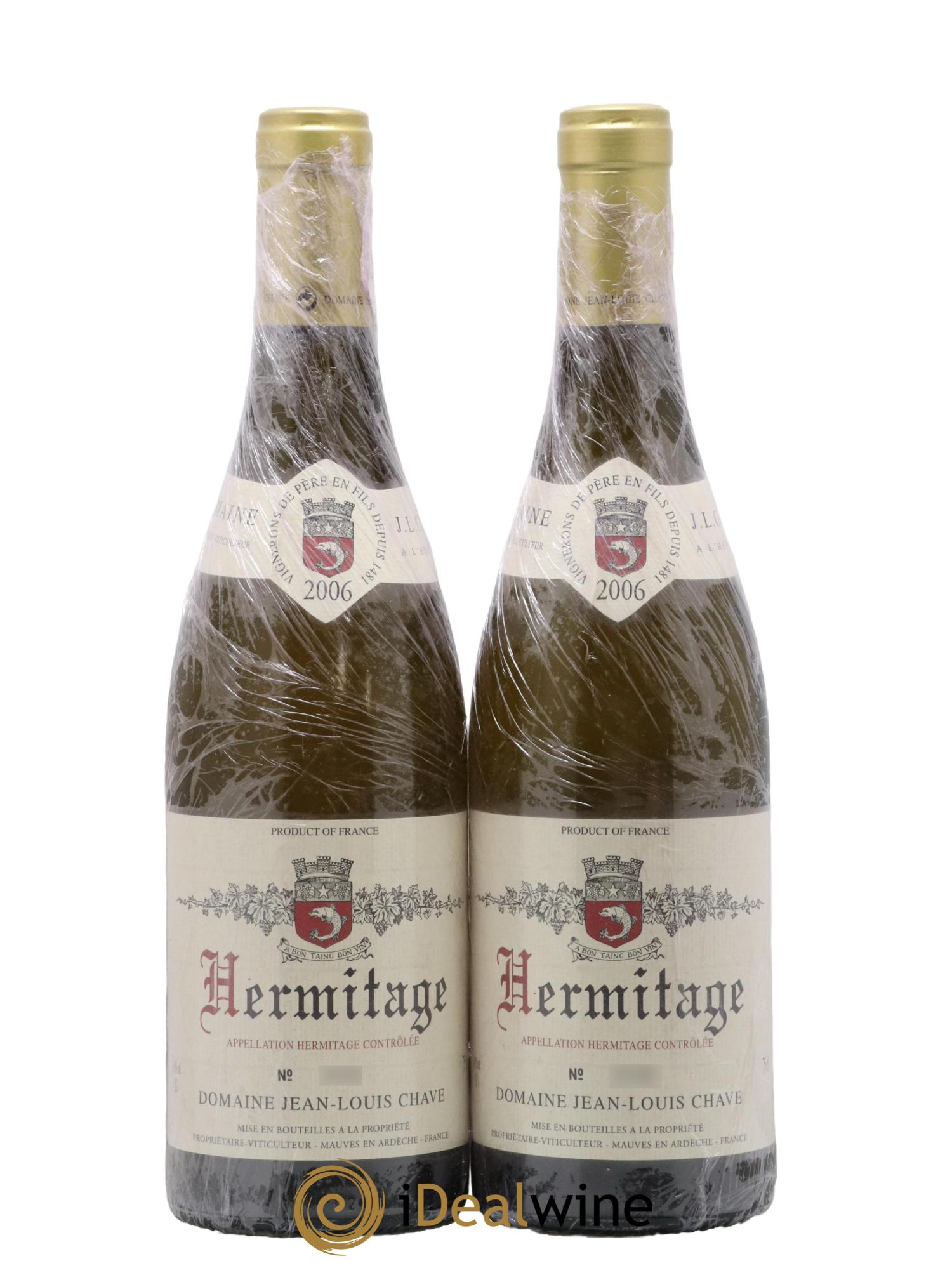 Hermitage Jean-Louis Chave 2006 - Lot de 2 bouteilles - 0