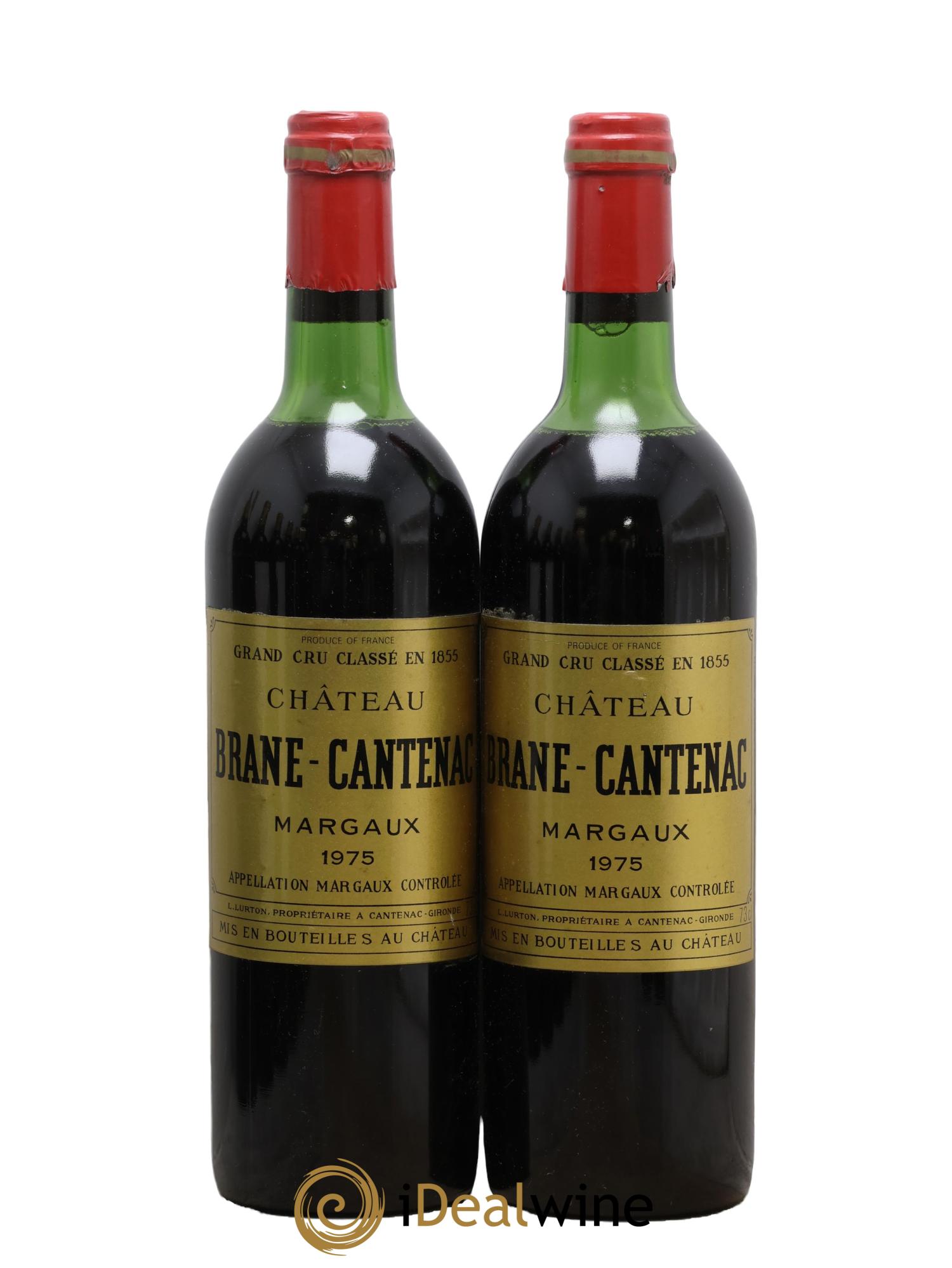 Château Brane Cantenac 2ème Grand Cru Classé 1975 - Lot de 2 bouteilles - 0