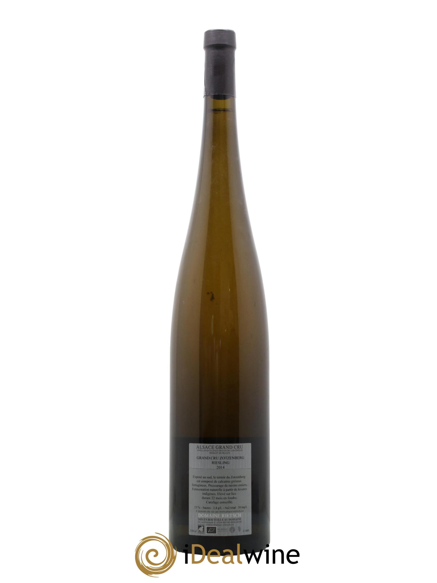 Alsace Grand Cru Riesling Zotzenberg Domaine Rietsch 2014 - Posten von 1 Magnum - 1
