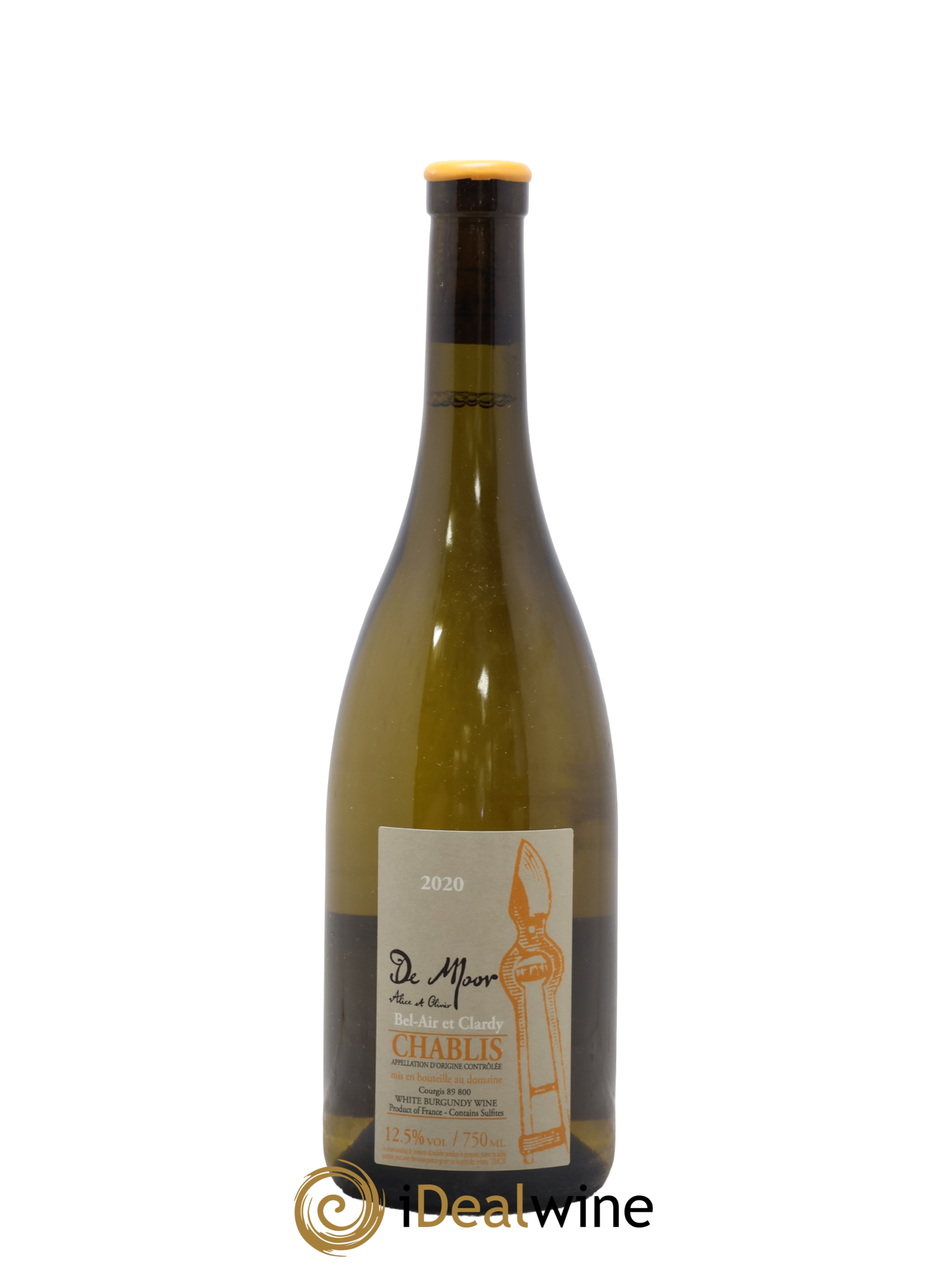 Chablis Bel Air et Clardy Alice et Olivier De Moor 2020 - Posten von 1 Flasche - 0