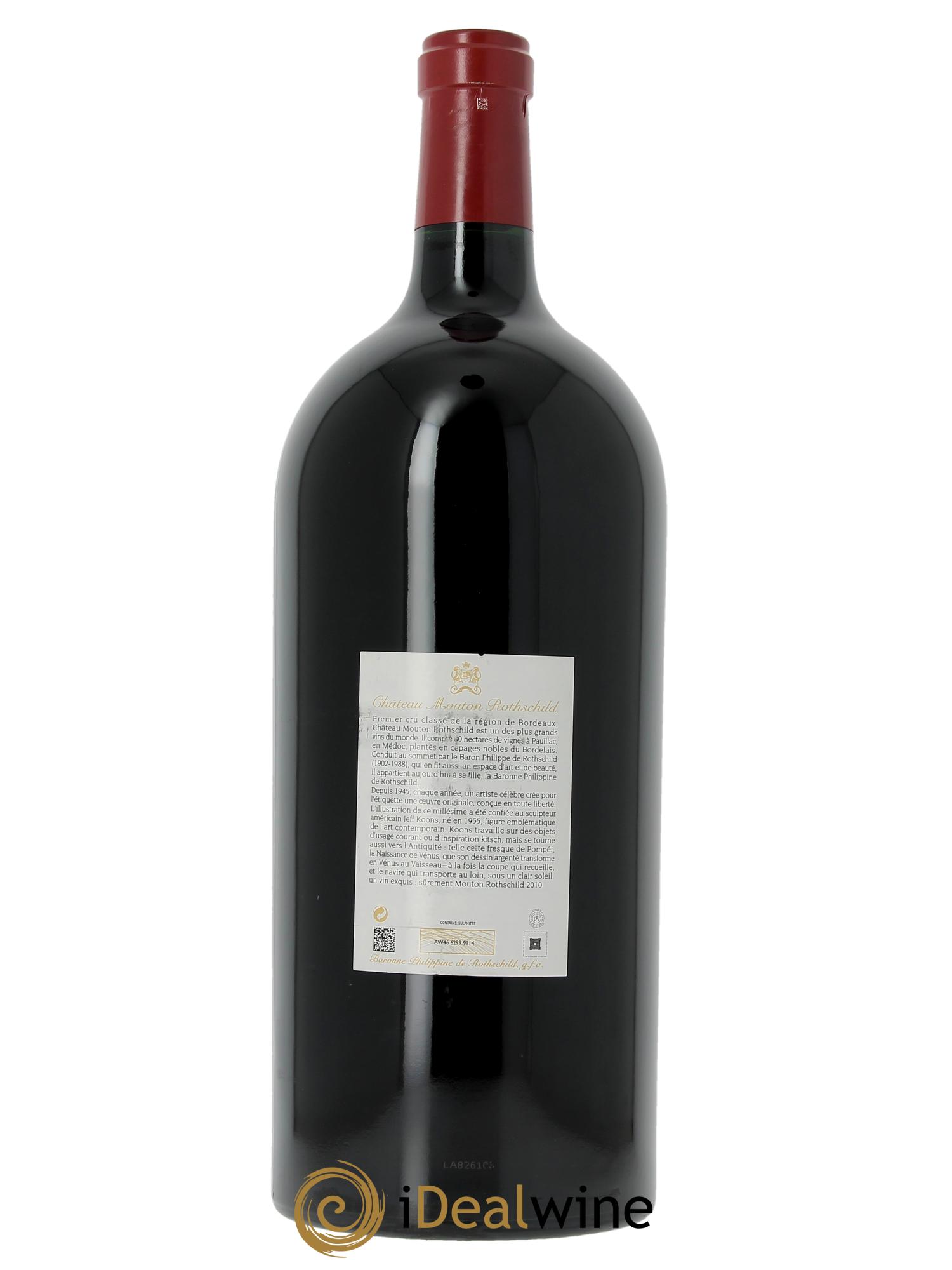 Château Mouton Rothschild 1er Grand Cru Classé 2010 - Lot de 1 jeroboam - 2