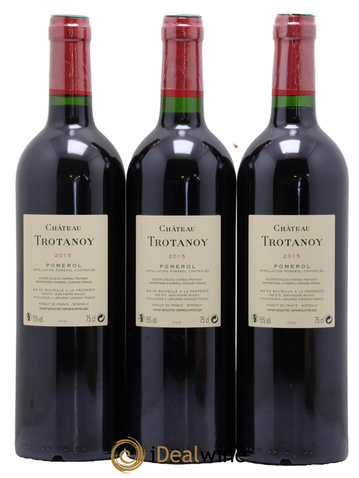 Château Trotanoy 2015 - Lot de 3 bouteilles - 1