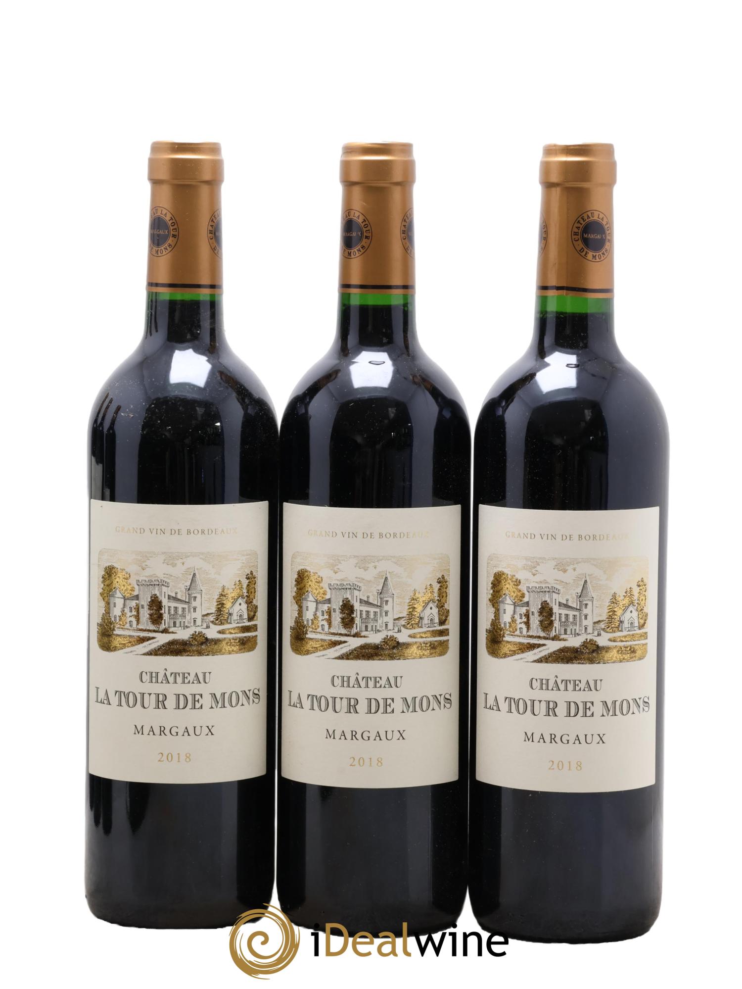 Château la Tour de Mons Cru Bourgeois 2018 - Lotto di 6 bottiglie - 1